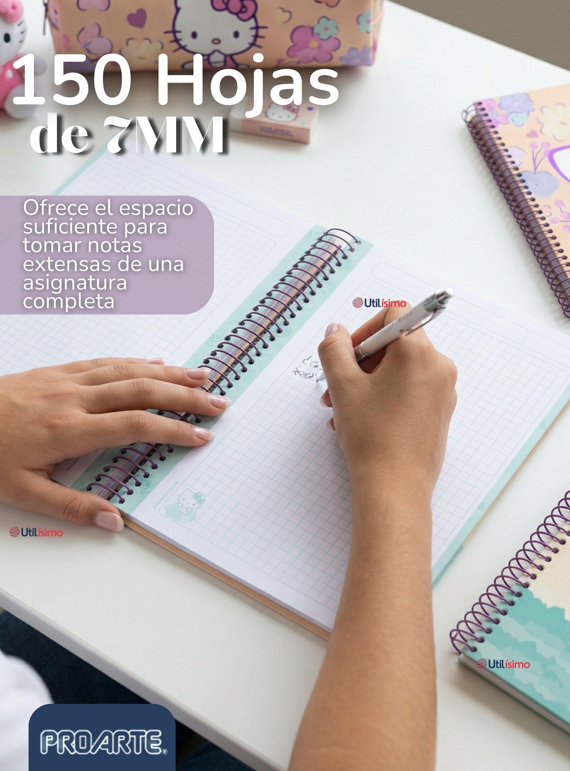 Pack 6 Cuadernos Universitario Hello Kitty 150 Hojas Tapa Gruesa Proarte Diseños Surtidos-7