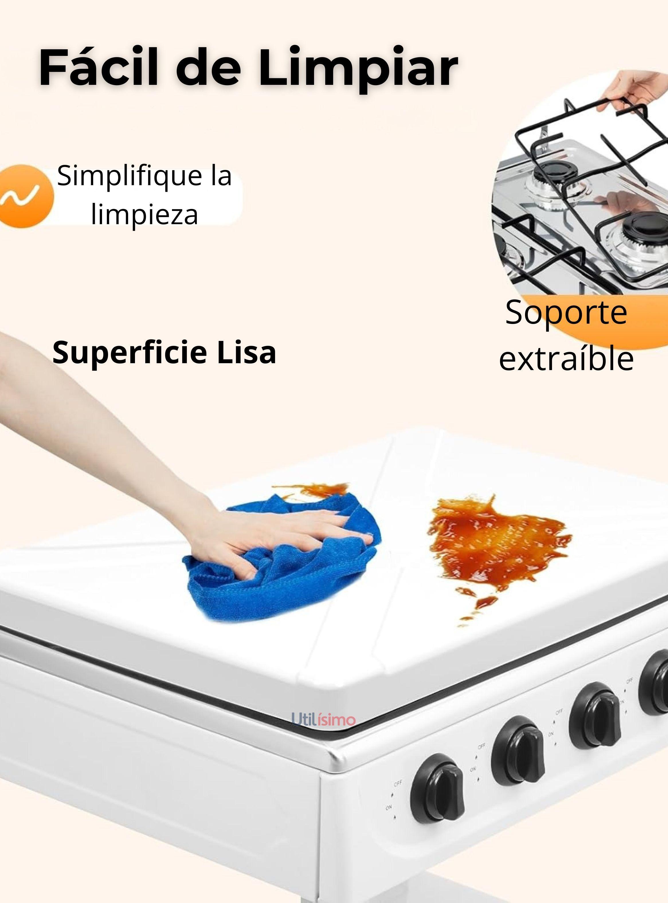 Cocina Encimera a Gas Licuado 5 Platos con Mesa Cocinilla Blanco-4