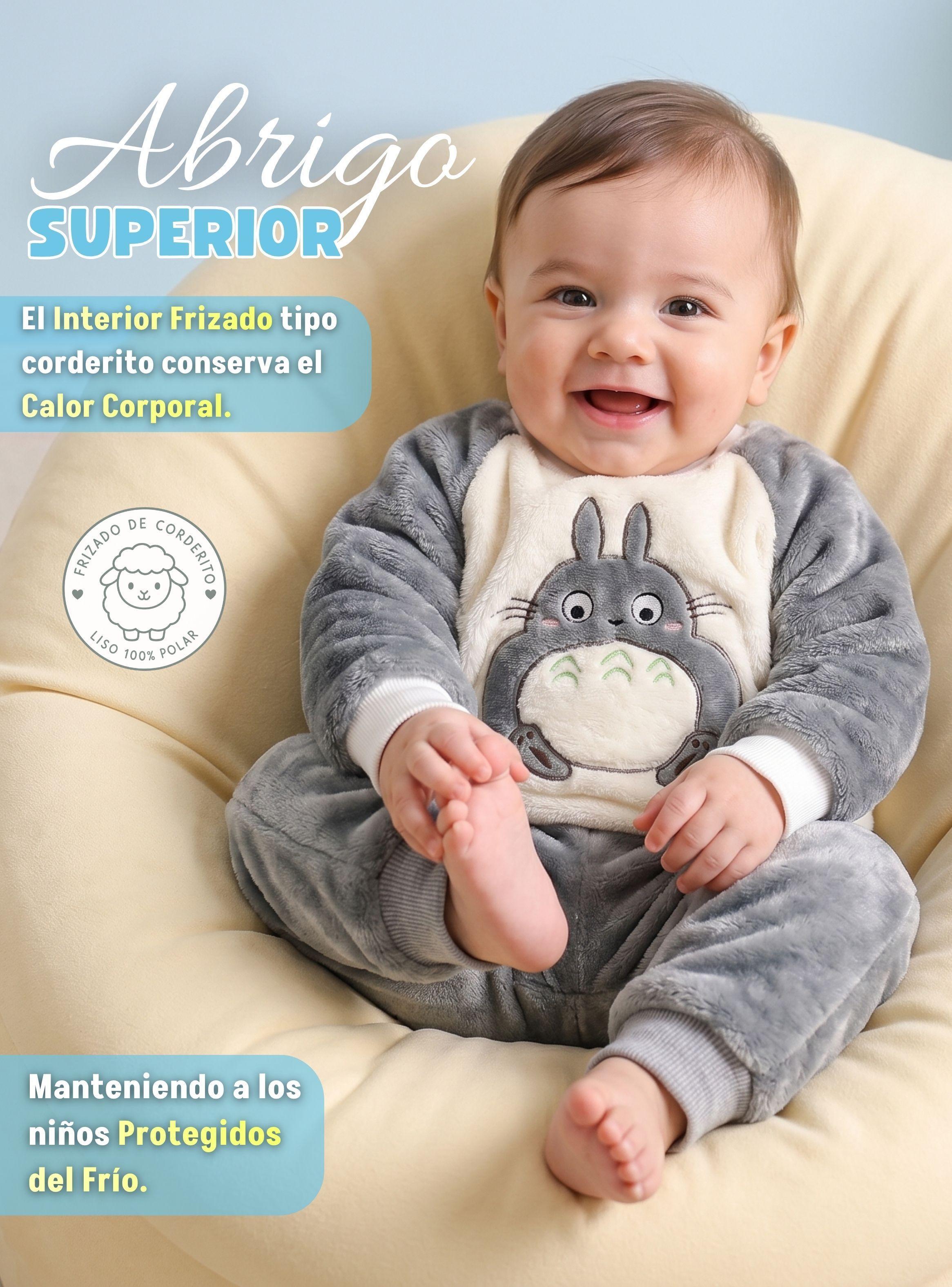 Conjunto Buzo Polerón Frizado 2 Piezas Niño Bebe Corderito Liso White Bunny-6