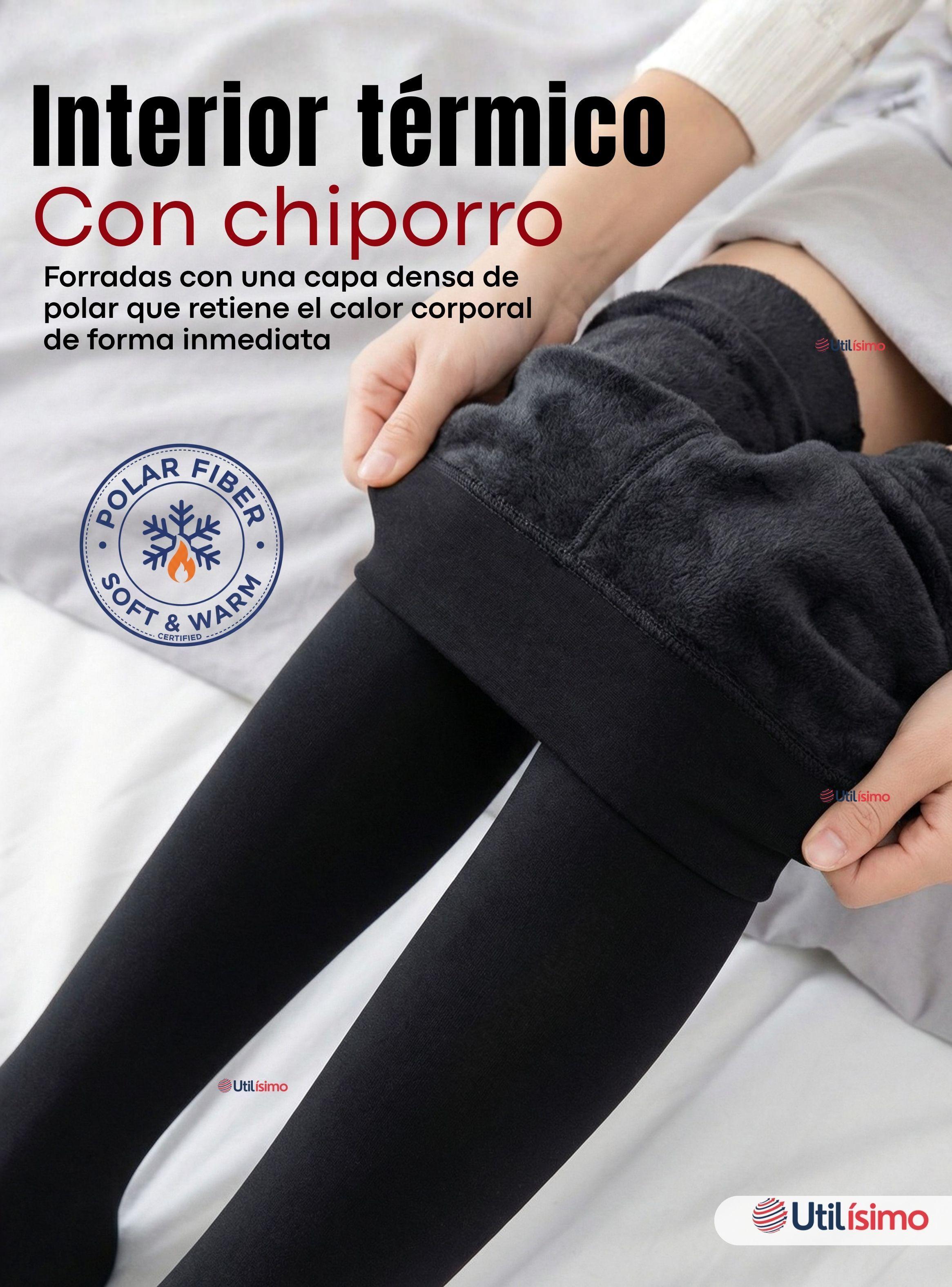 Pack 5 Calzas Pantys Con Chiporro Mujer Elasticada Negra-4