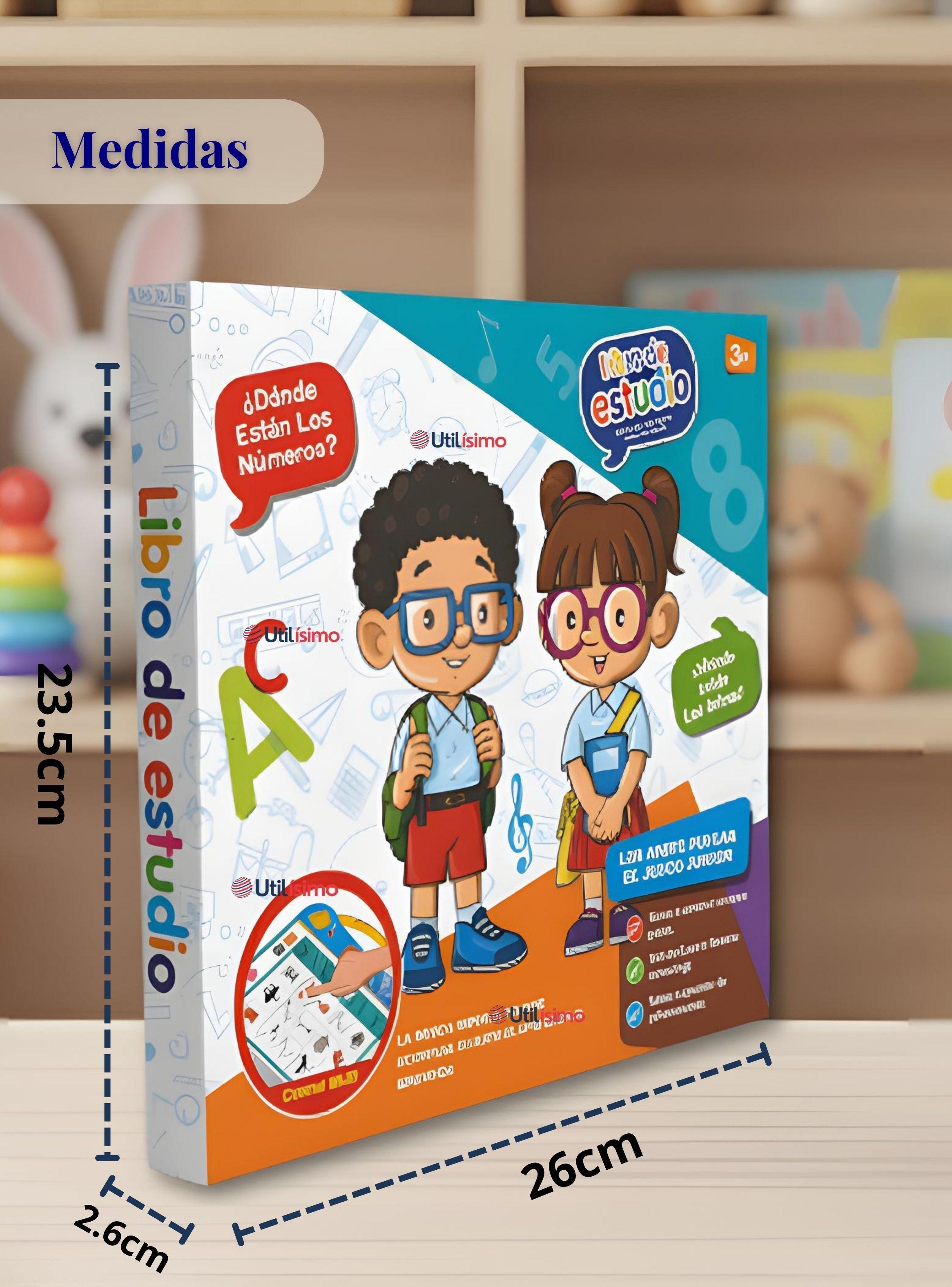 Libro Didáctico Interactivo con Aprendizaje Bilingüe Juguete Para Niños-3