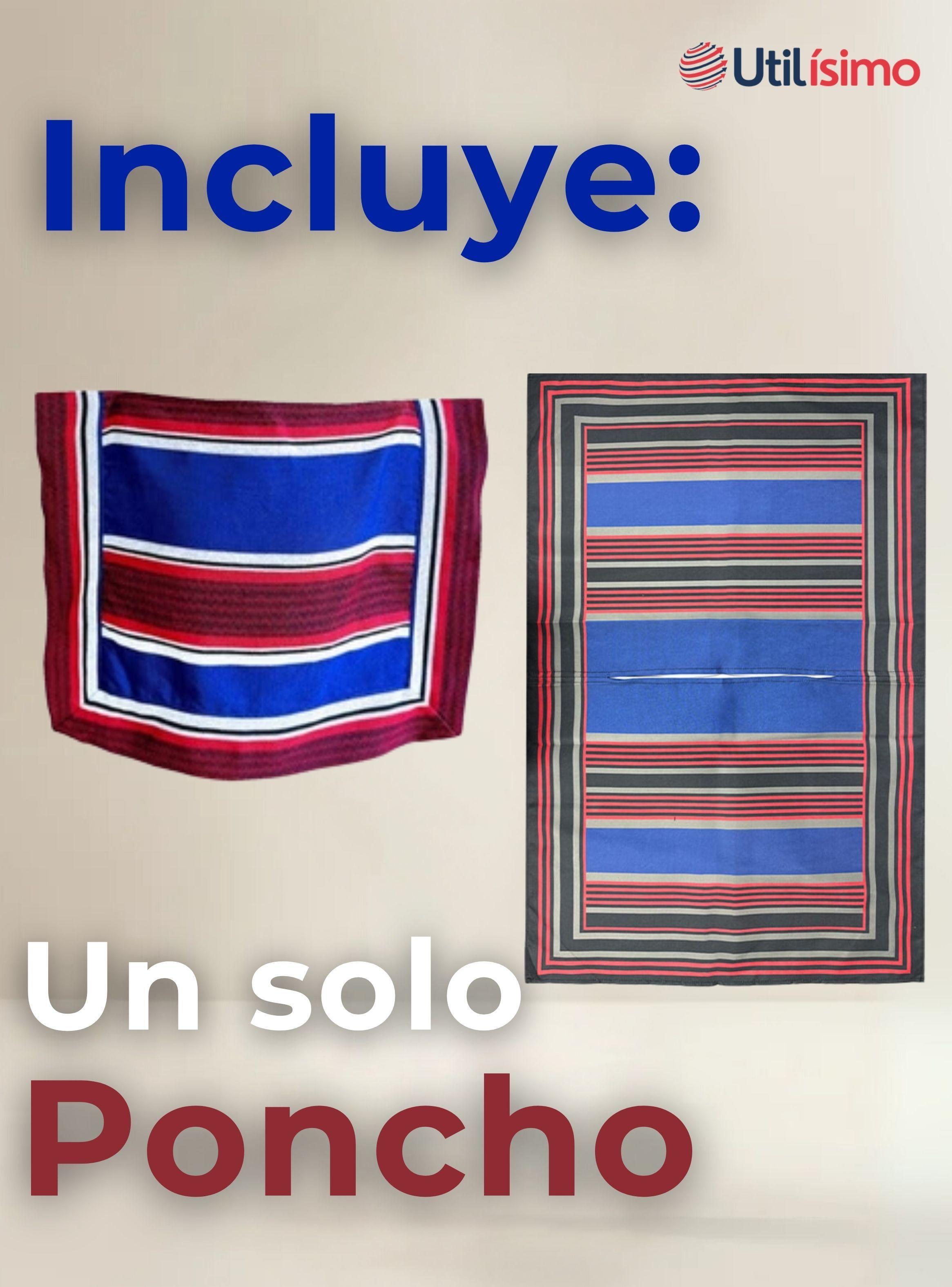 Poncho Manta Huaso Cueca Fiestas Patrias Para Niños Traje Típico-3