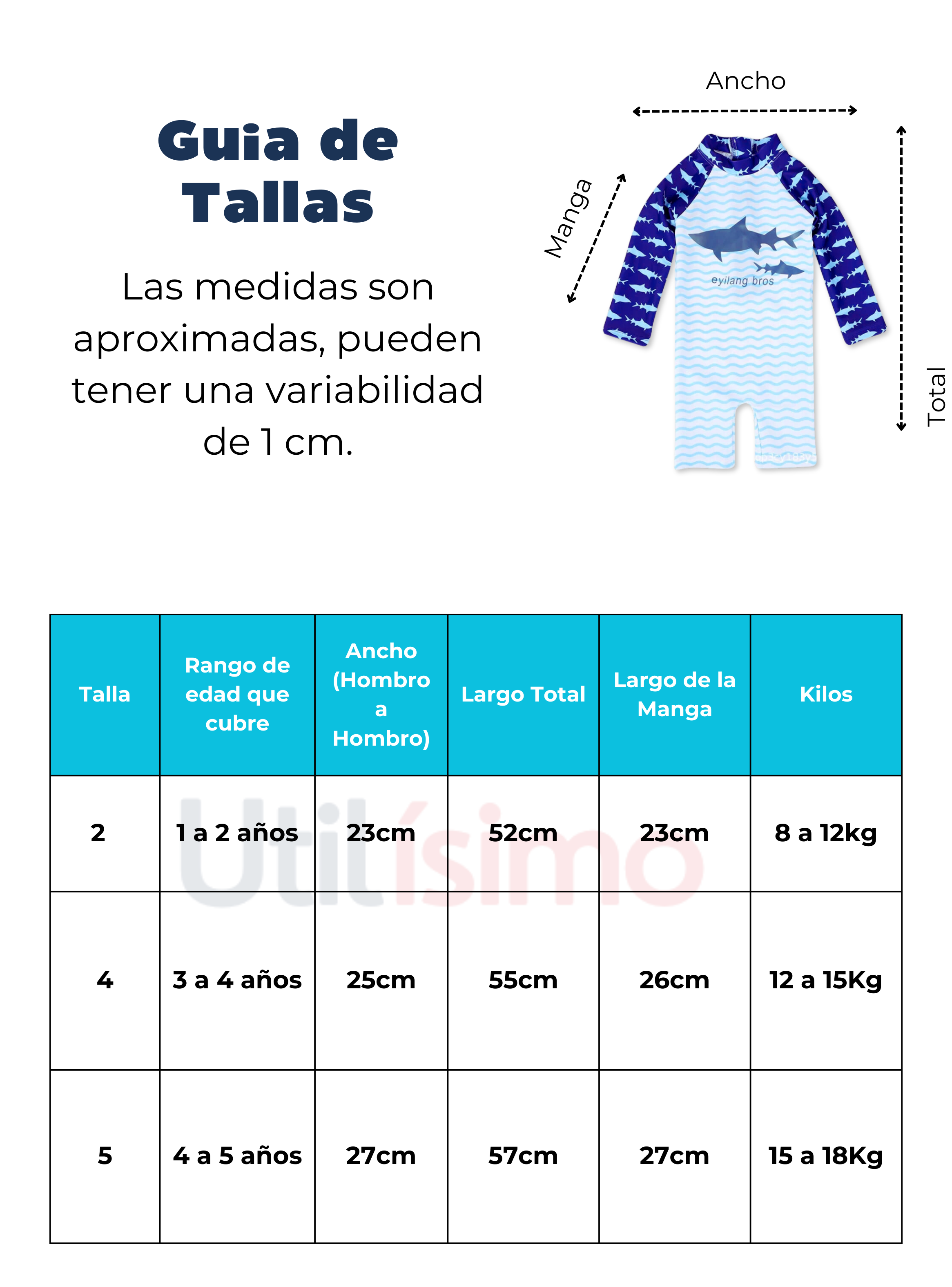 Traje de Baño Enterito Manga Larga Niño Jump Kids Lila.-2