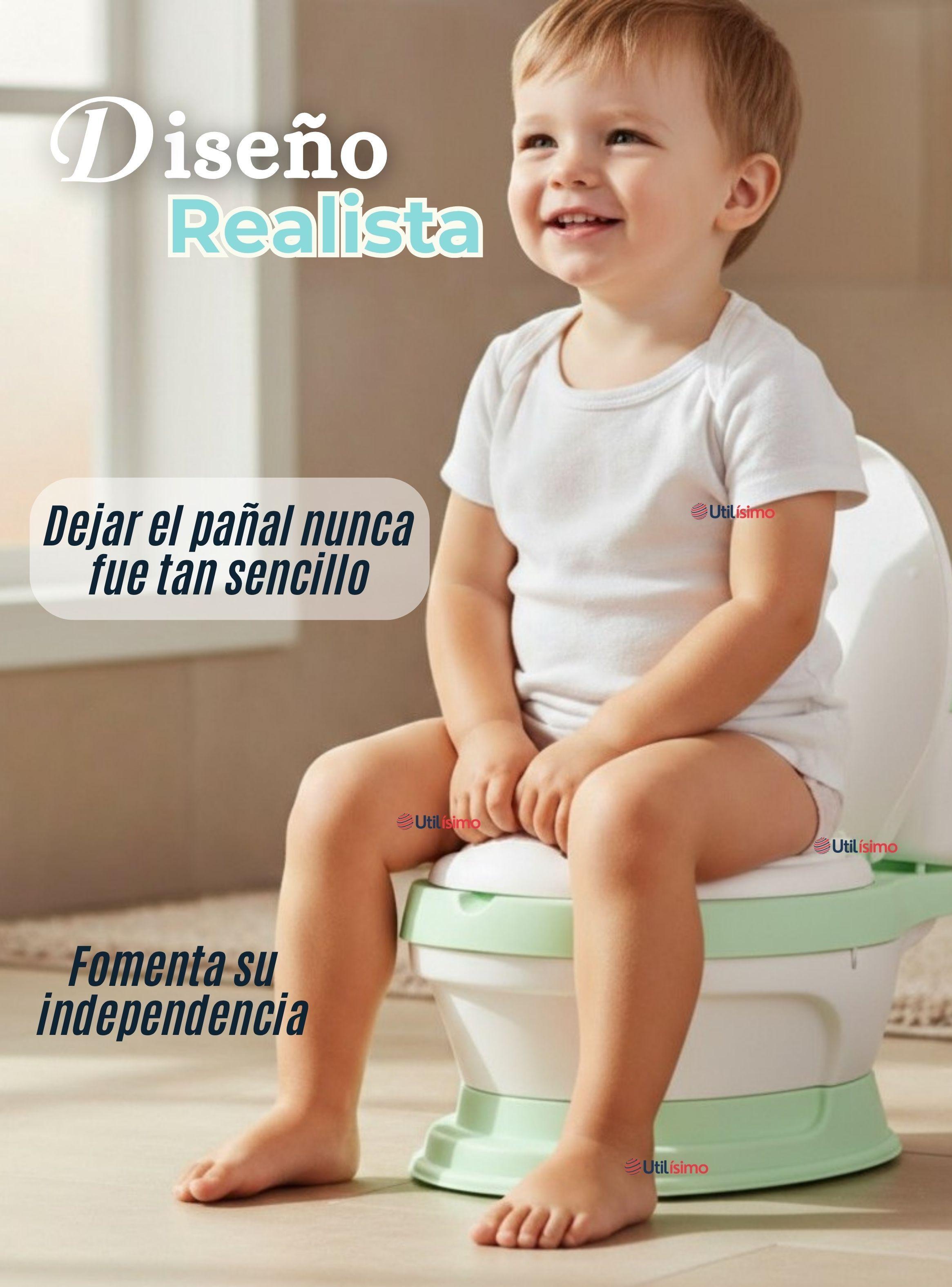 Pelela Inodoro Baño Entrenador Portátil para Niño Color Surtido Asiento Acojinado-4