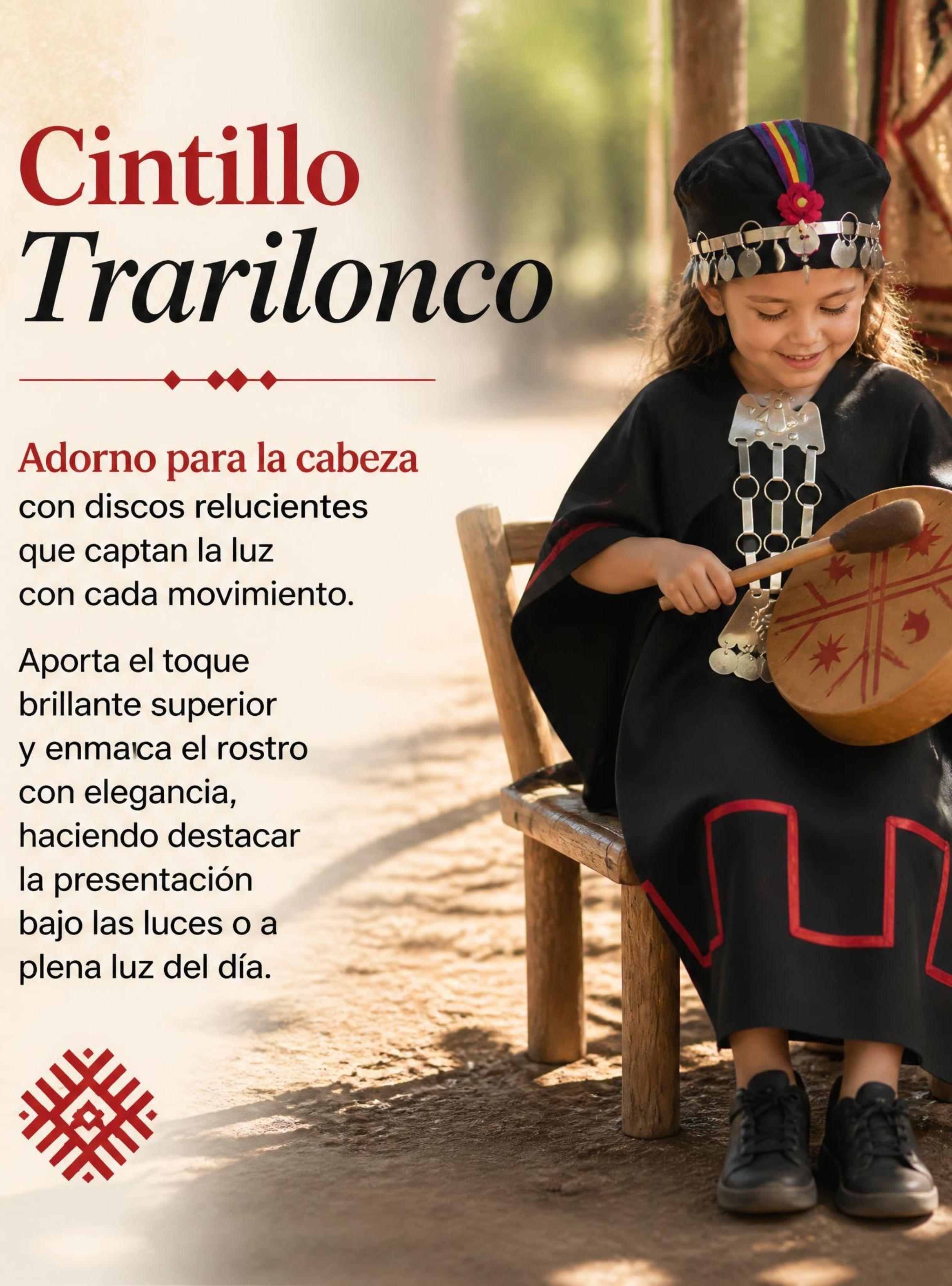  Pack 3 Trajes Típicos Vestido Mapuche 5 Piezas de Niña Fiestas Patrias-6
