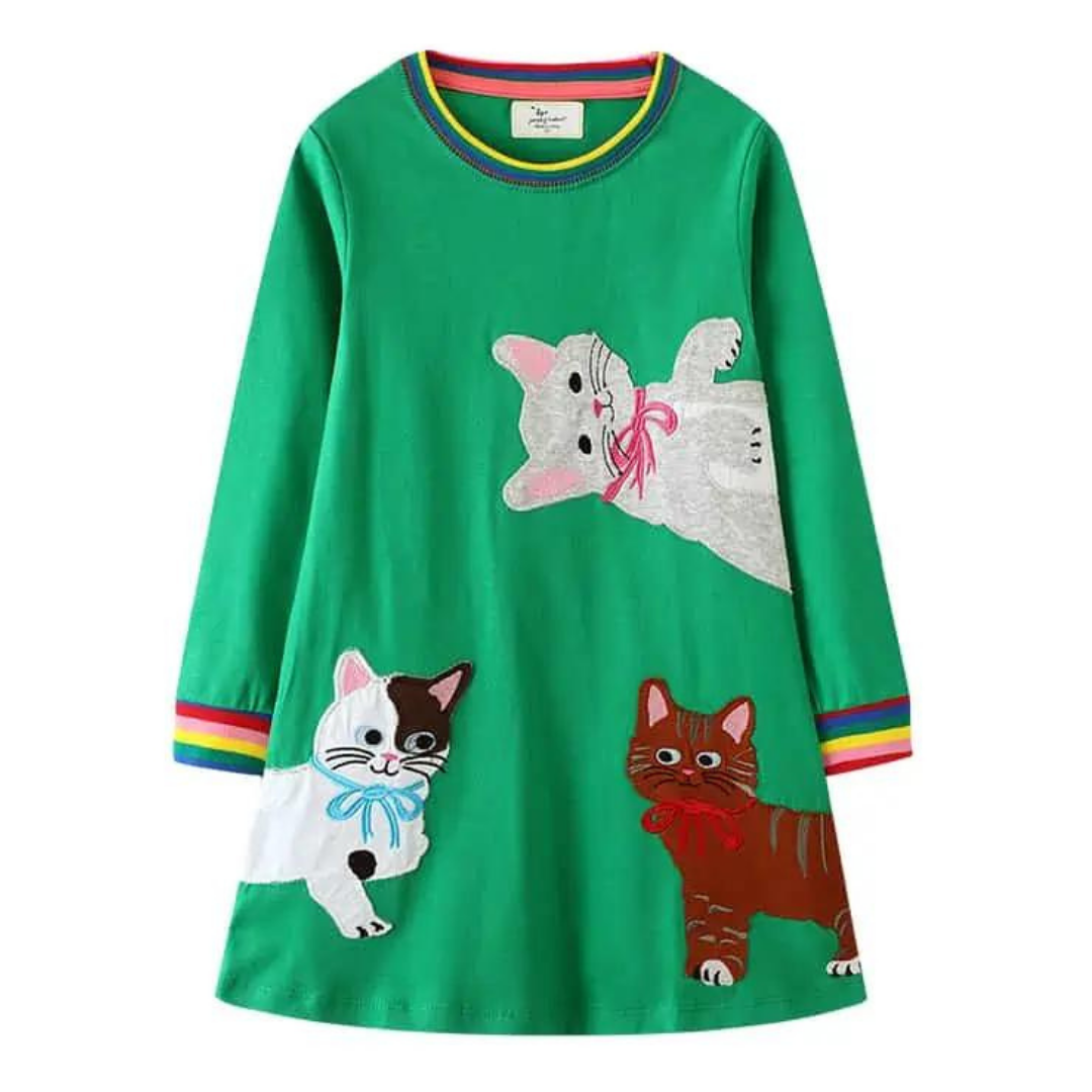 Vestido Manga Larga Jump Kids-0