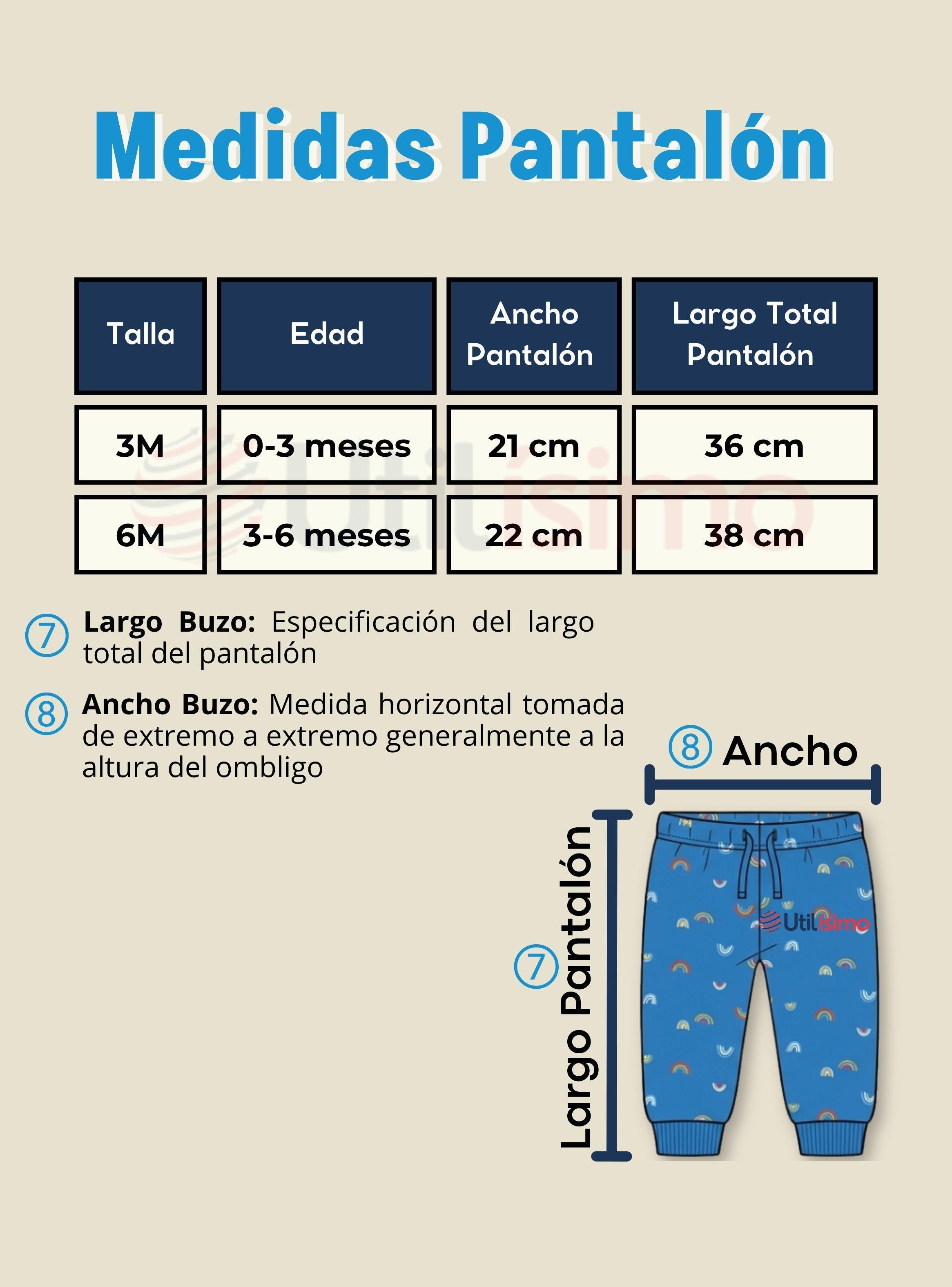 Conjunto 3 Piezas Buzo Pantalón Polerón Body Algodón Blue Rainbow de Bebé Niña-4