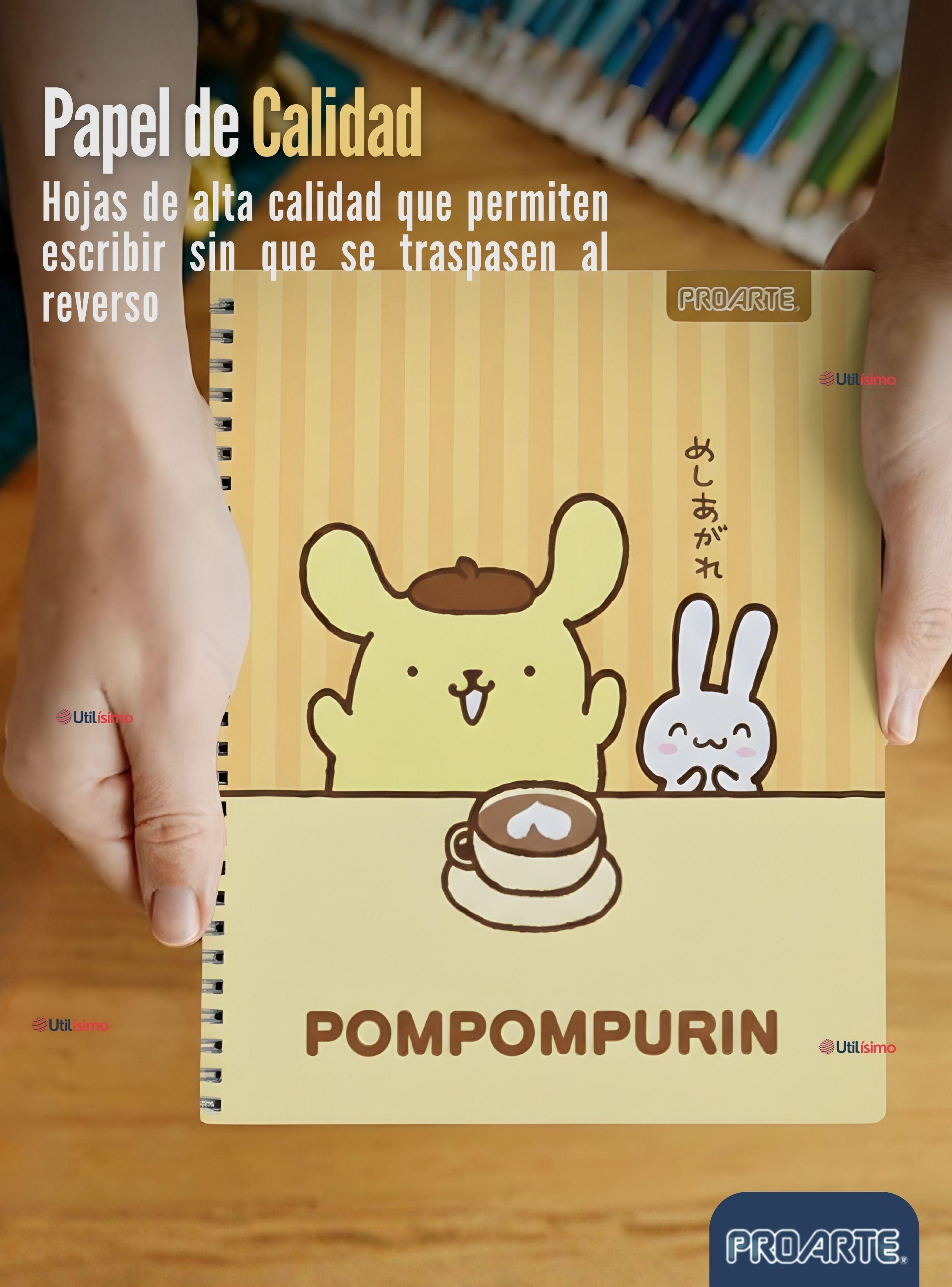Pack 5 Cuadernos Universitarios Pompompurin 100 Hojas Proarte 7mm Diseño Surtido-7
