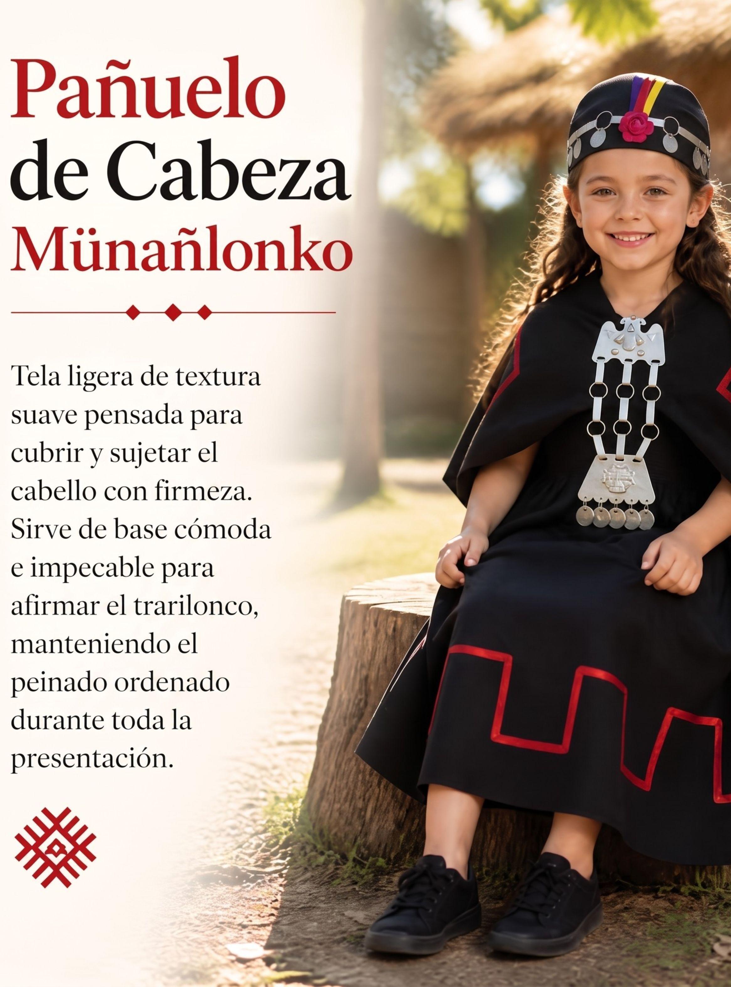Traje T pico Vestido Mapuche Completo 5 Piezas Ni a Fiestas Patrias-9