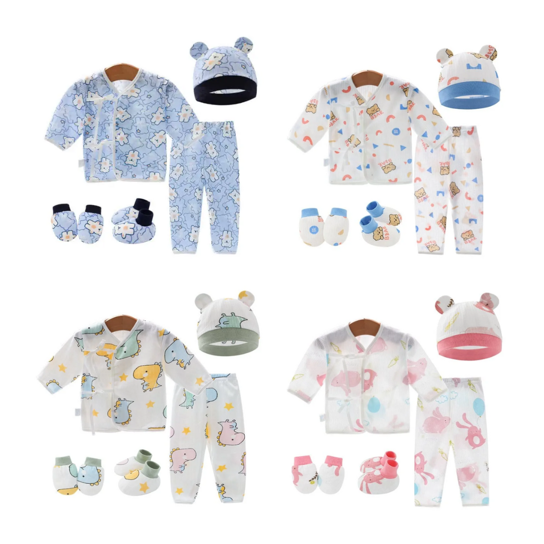 Set Recien Nacido Oso Bear Blanco Niño Jump Kids 100% Algodón-1
