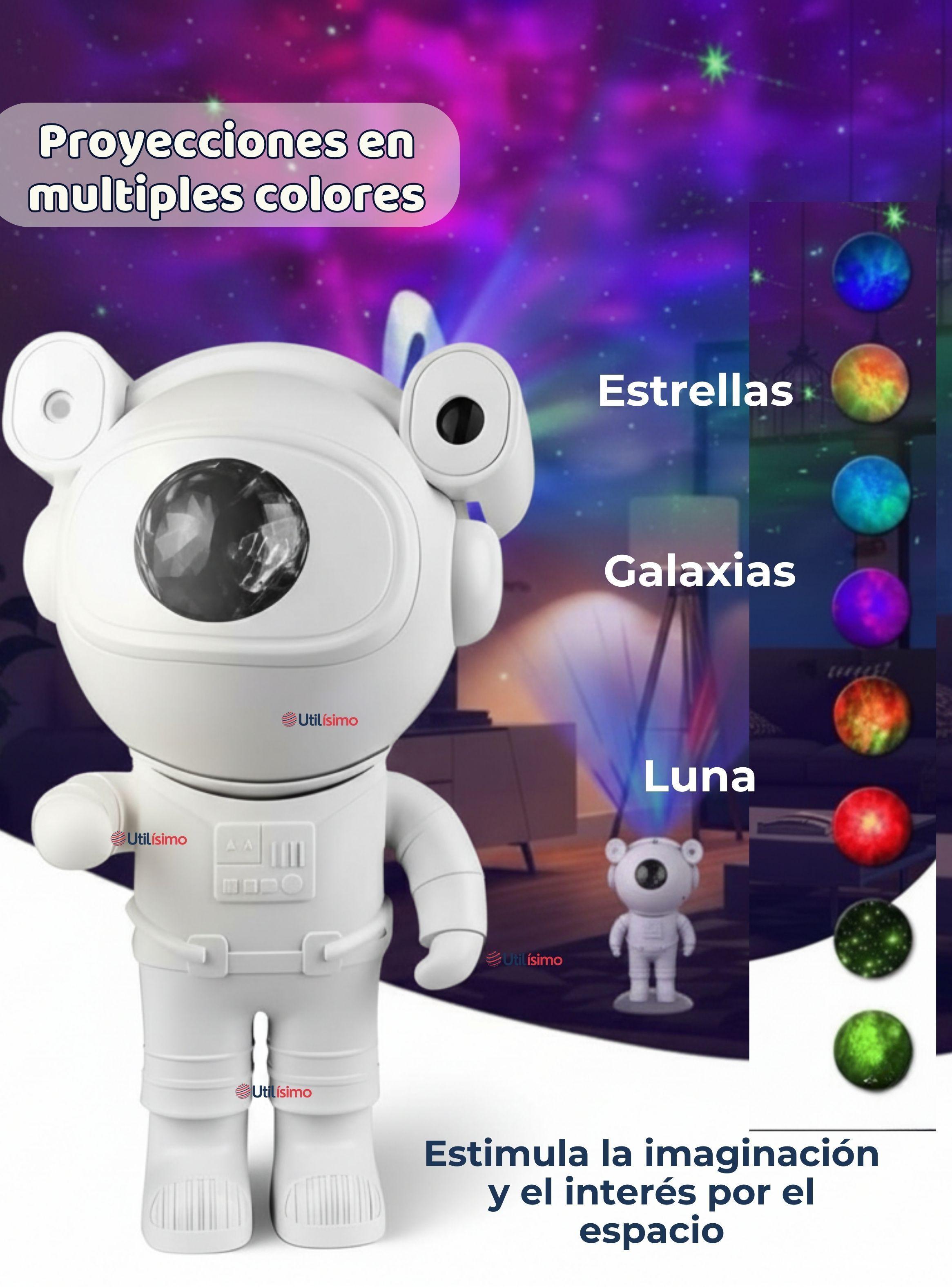 Lámpara Proyector Astronauta Galaxia Luz Led Con Bluetooth-6