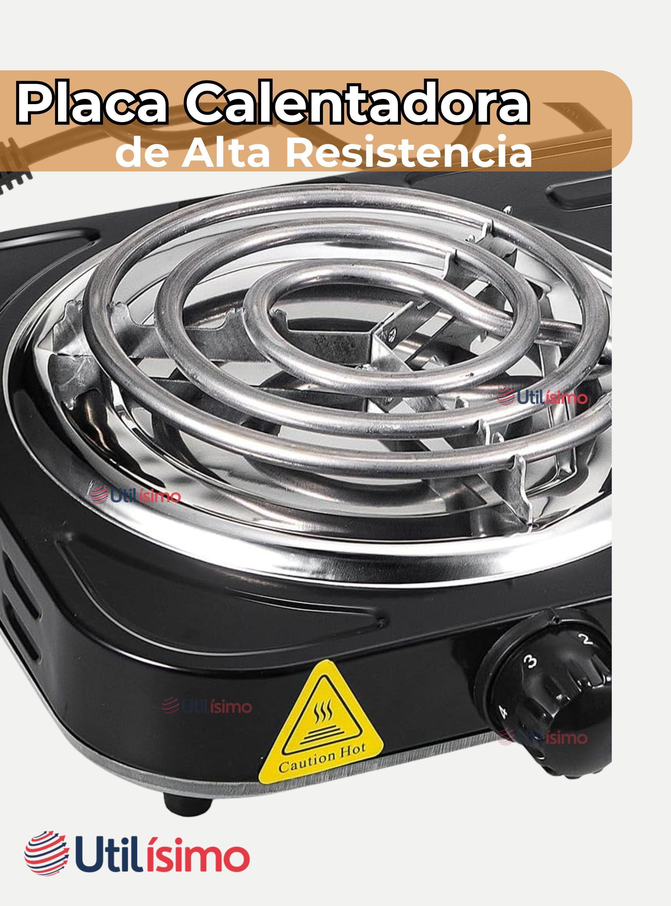 Cocina Eléctrica 2 Platos 2000w de Potencia Cocinilla Portátil Color Negro-5