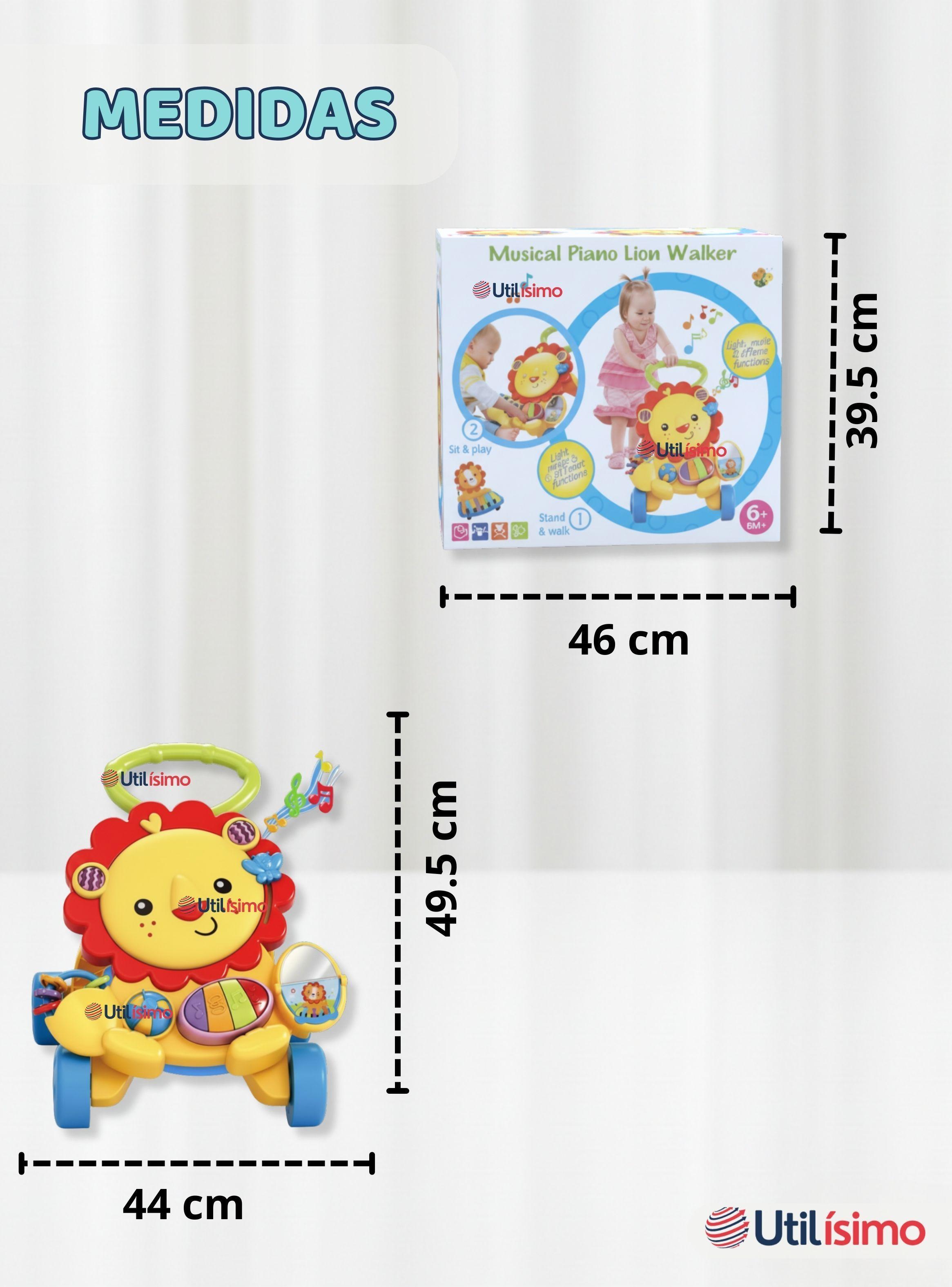 Andador Caminador Multifuncional Juguete Musical de León para Bebé Niña y Niño-3