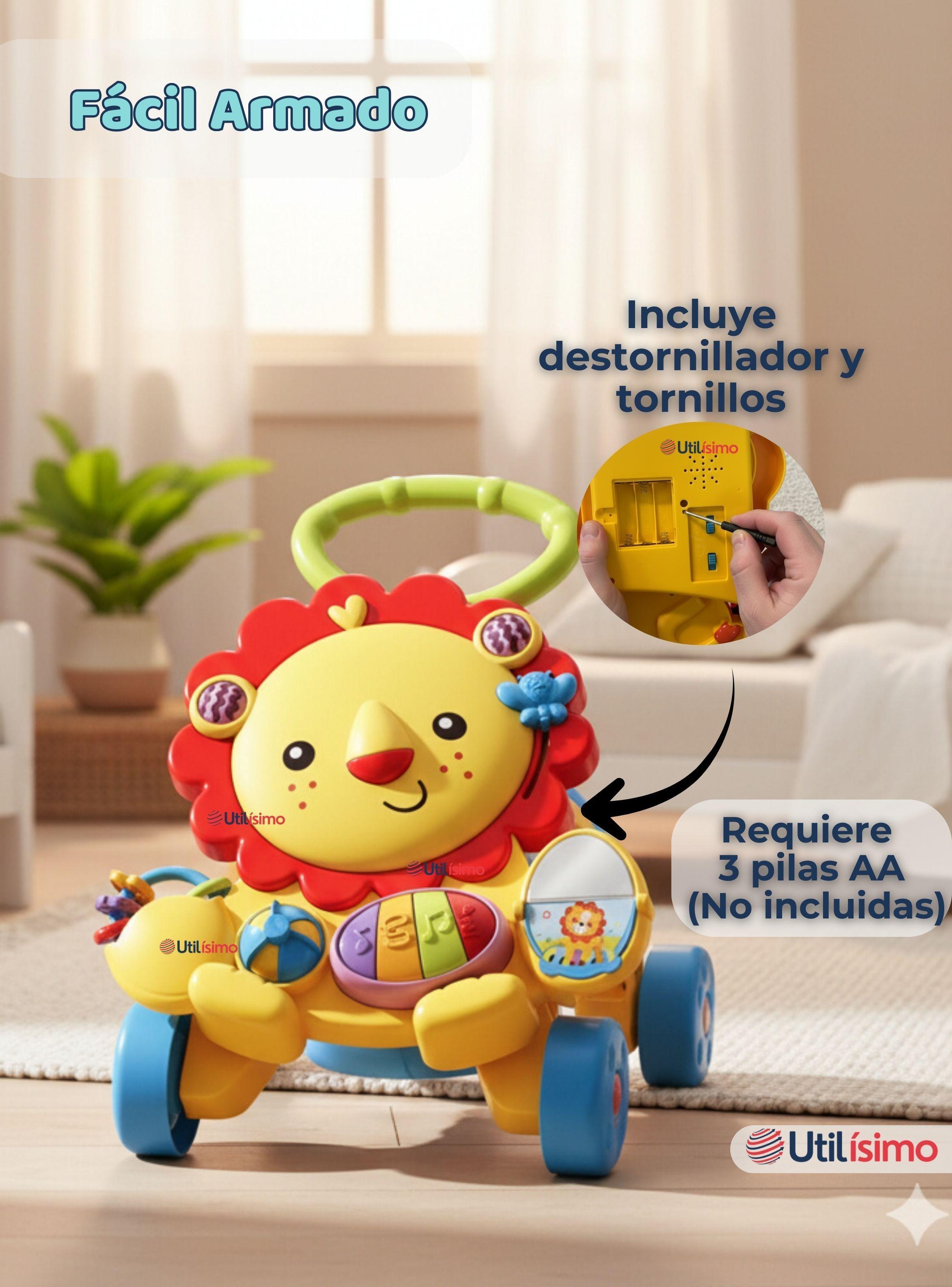 Andador Caminador Multifuncional Juguete Musical de León para Bebé Niña y Niño-7