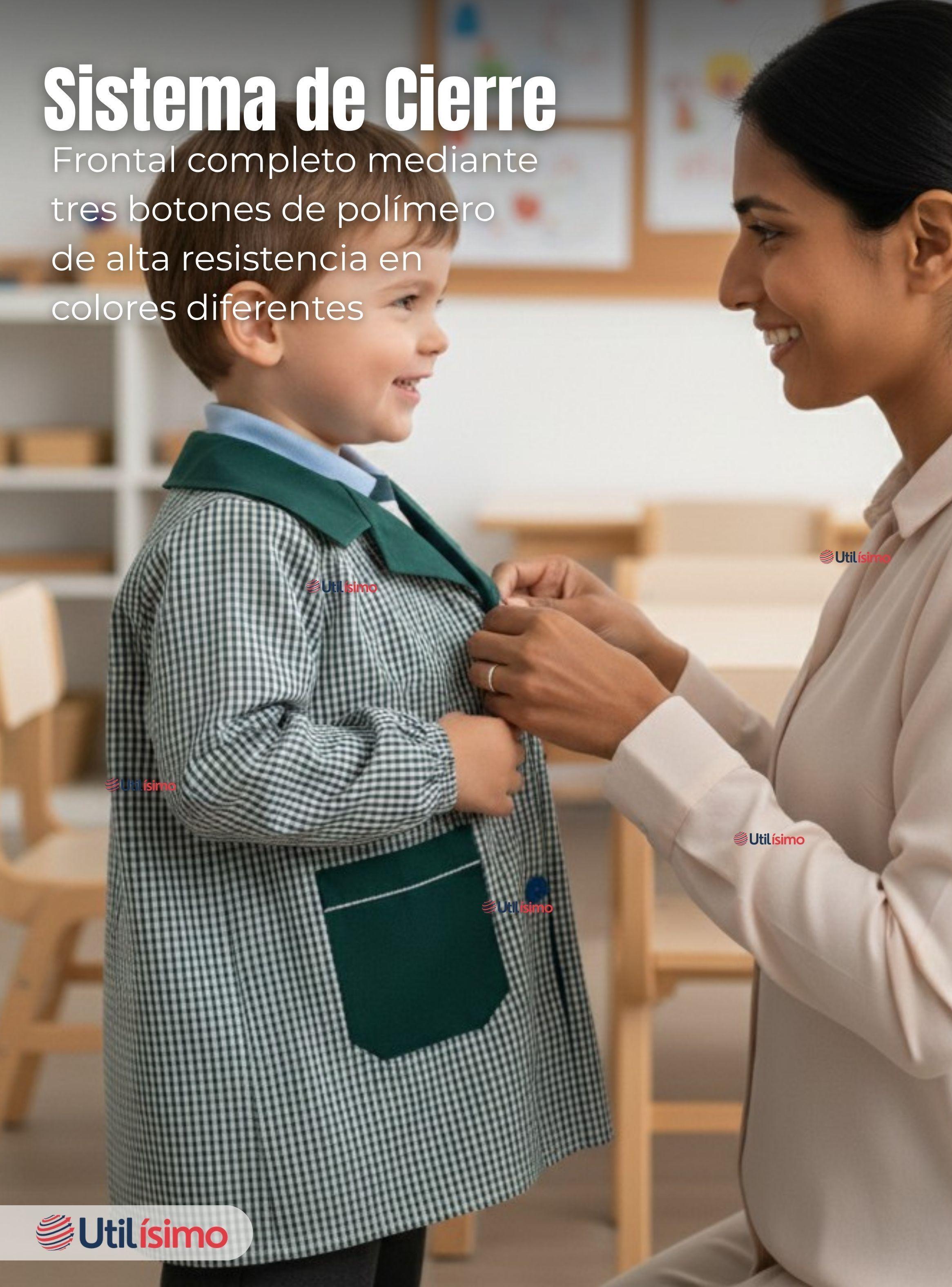 Delantal de Párvulo Niño Cotona Escolar Colegio-5