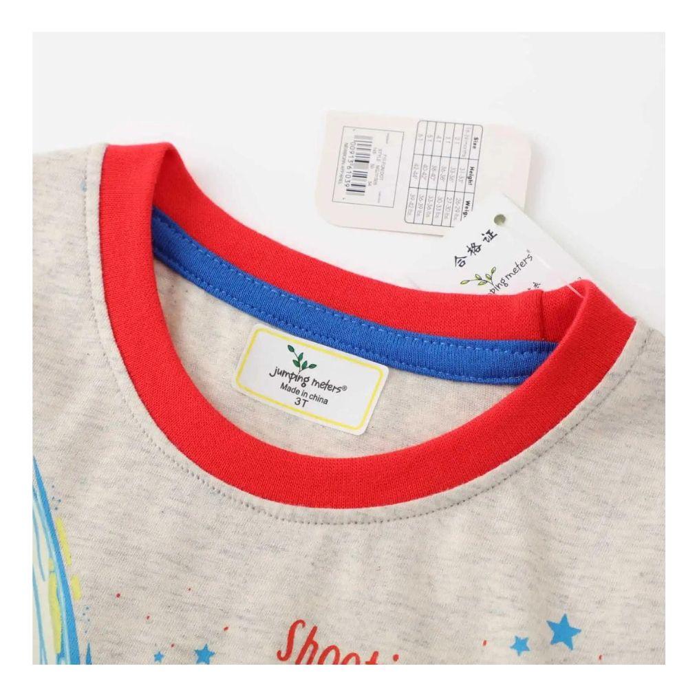 Poleras de Algodón Manga Corta para Niños Jump Kids-3