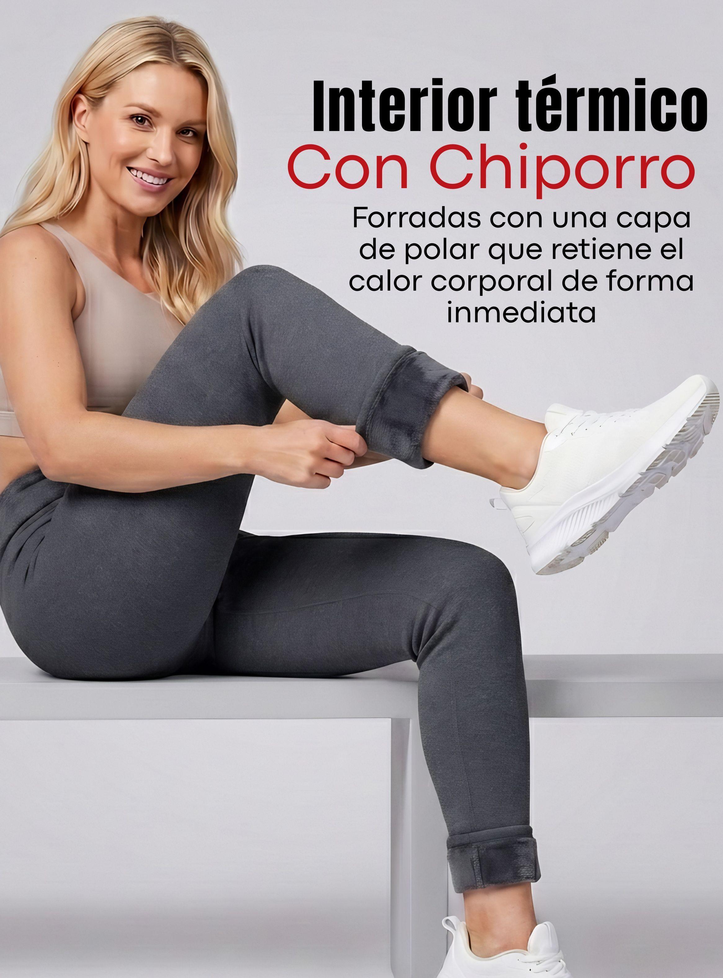 Calza Polar Con Chiporro Térmica de Mujer Elasticada Gris Marengo-6