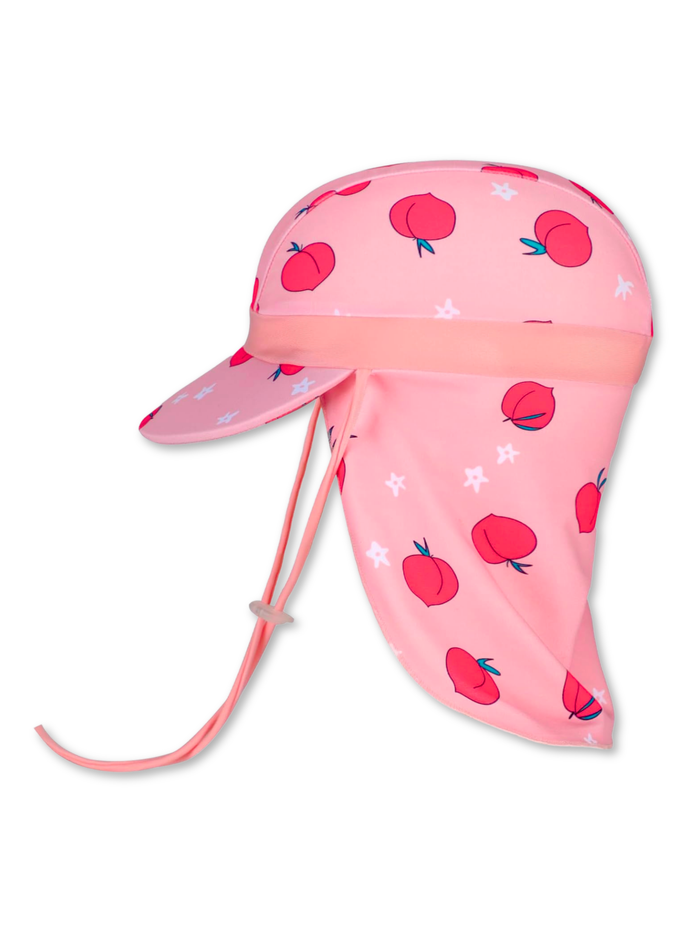 Gorro para el Sol con Solapas Protección UV Niñas de 1 a 10 Años Rosa Melocotón-0