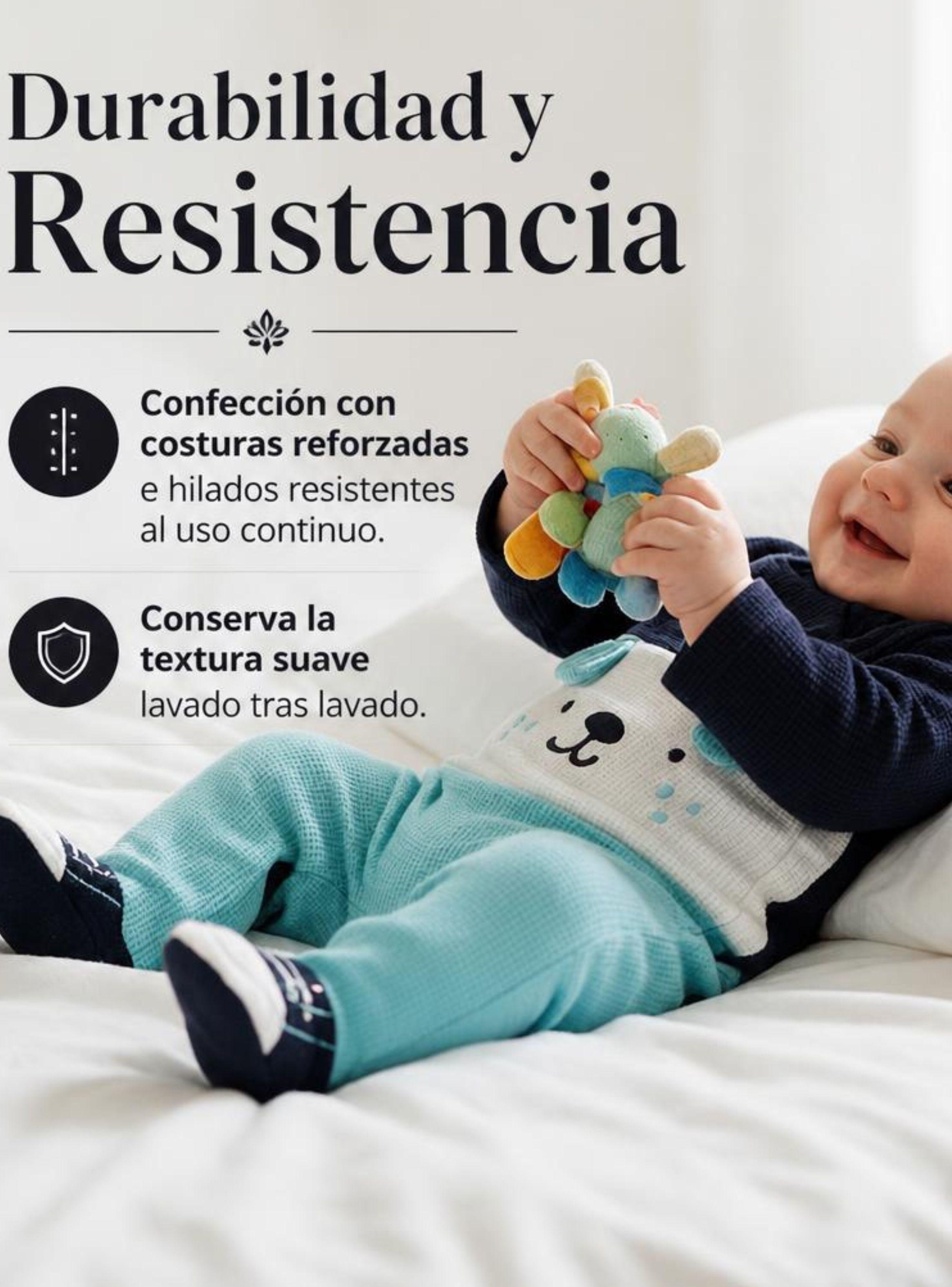 Enterito 100% de Algodón Bebé Niño Tedmimak-7