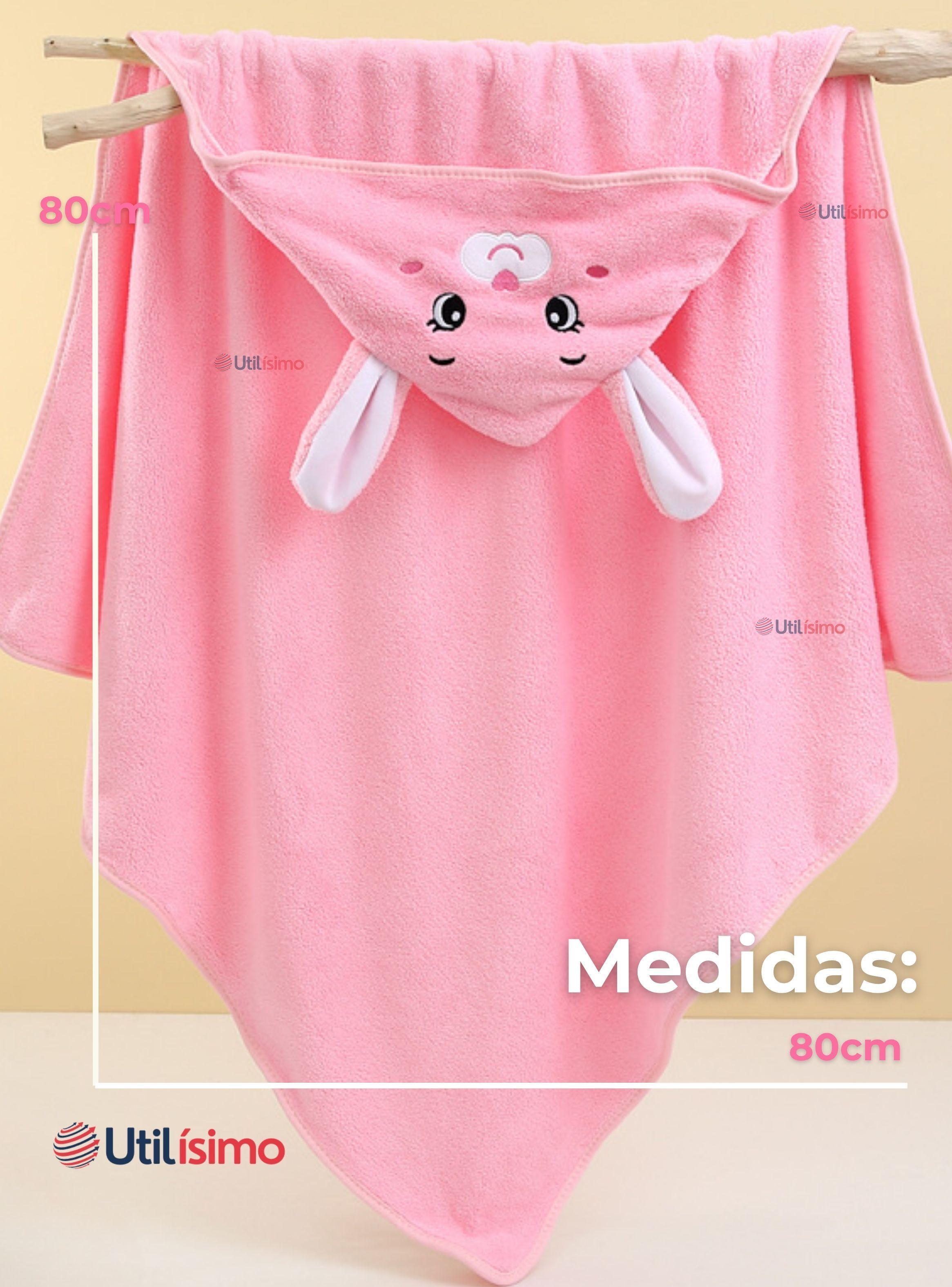 Toalla de Bebé Con Capucha Animales Surtidos Niña-2