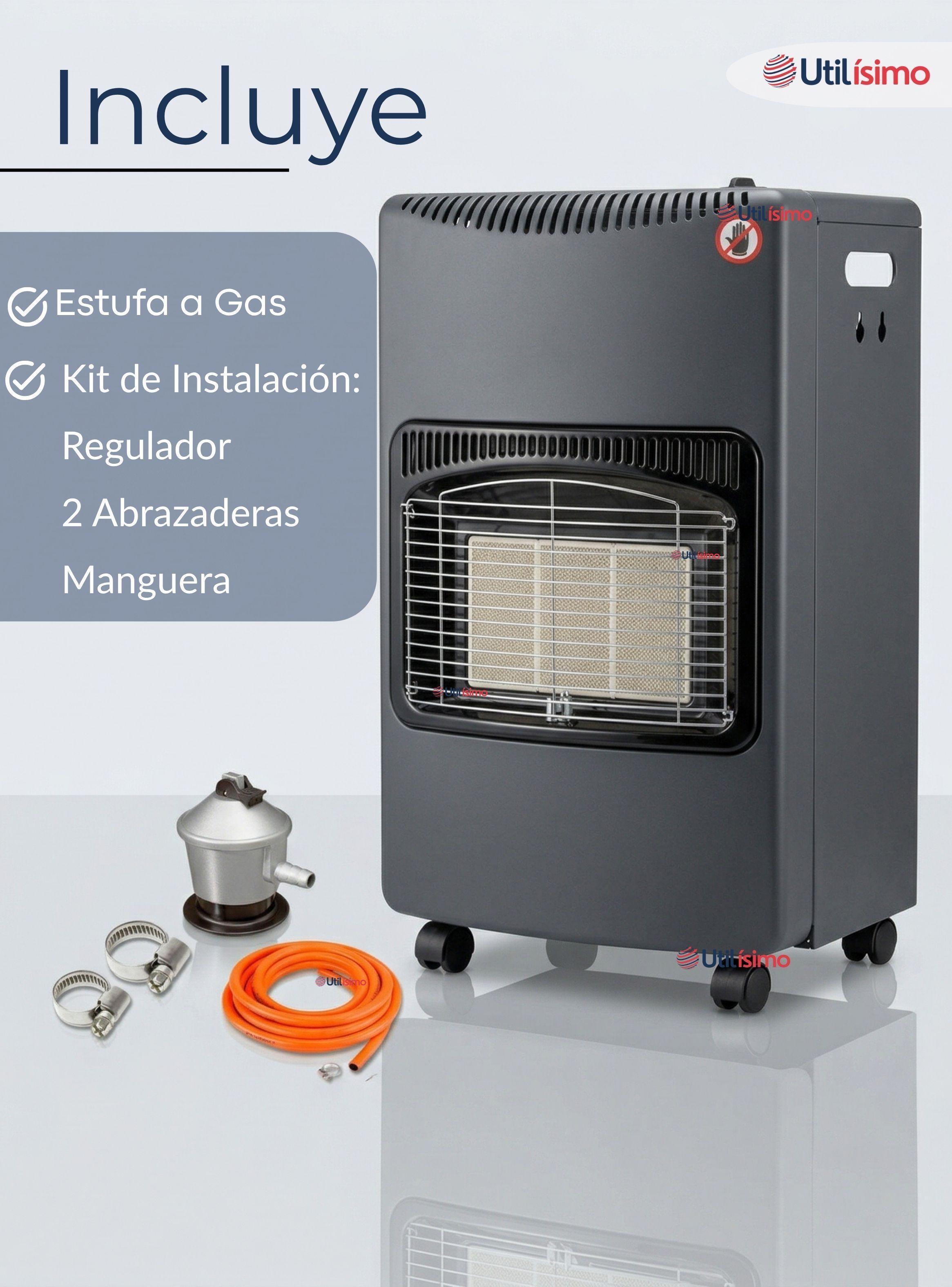Estufa A Gas Licuado 5kg A 15kg Calefactor Plegable Interior Exterior + Accesorios-2