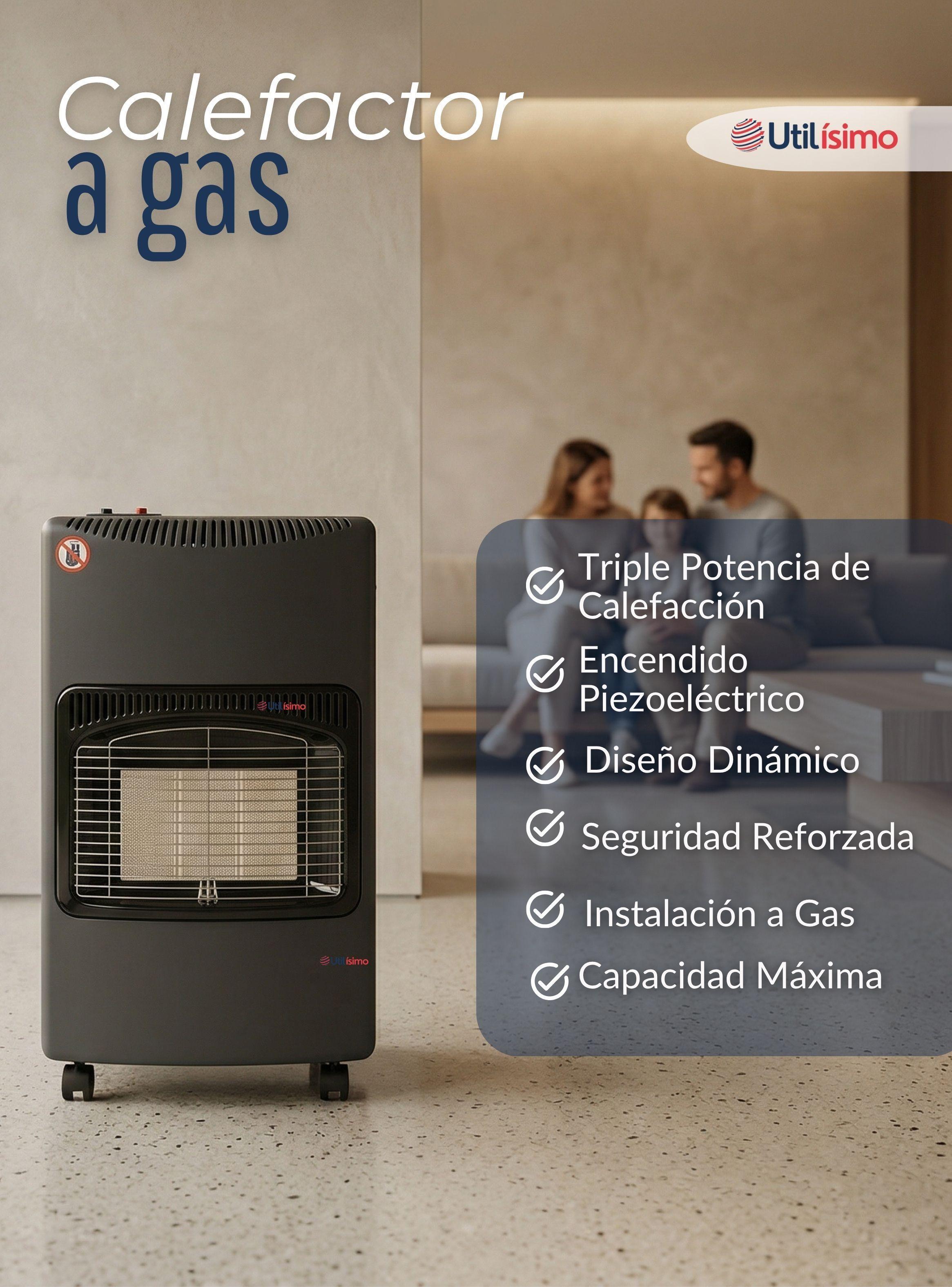 Estufa A Gas Licuado 5kg A 15kg Calefactor Plegable Interior Exterior + Accesorios-3