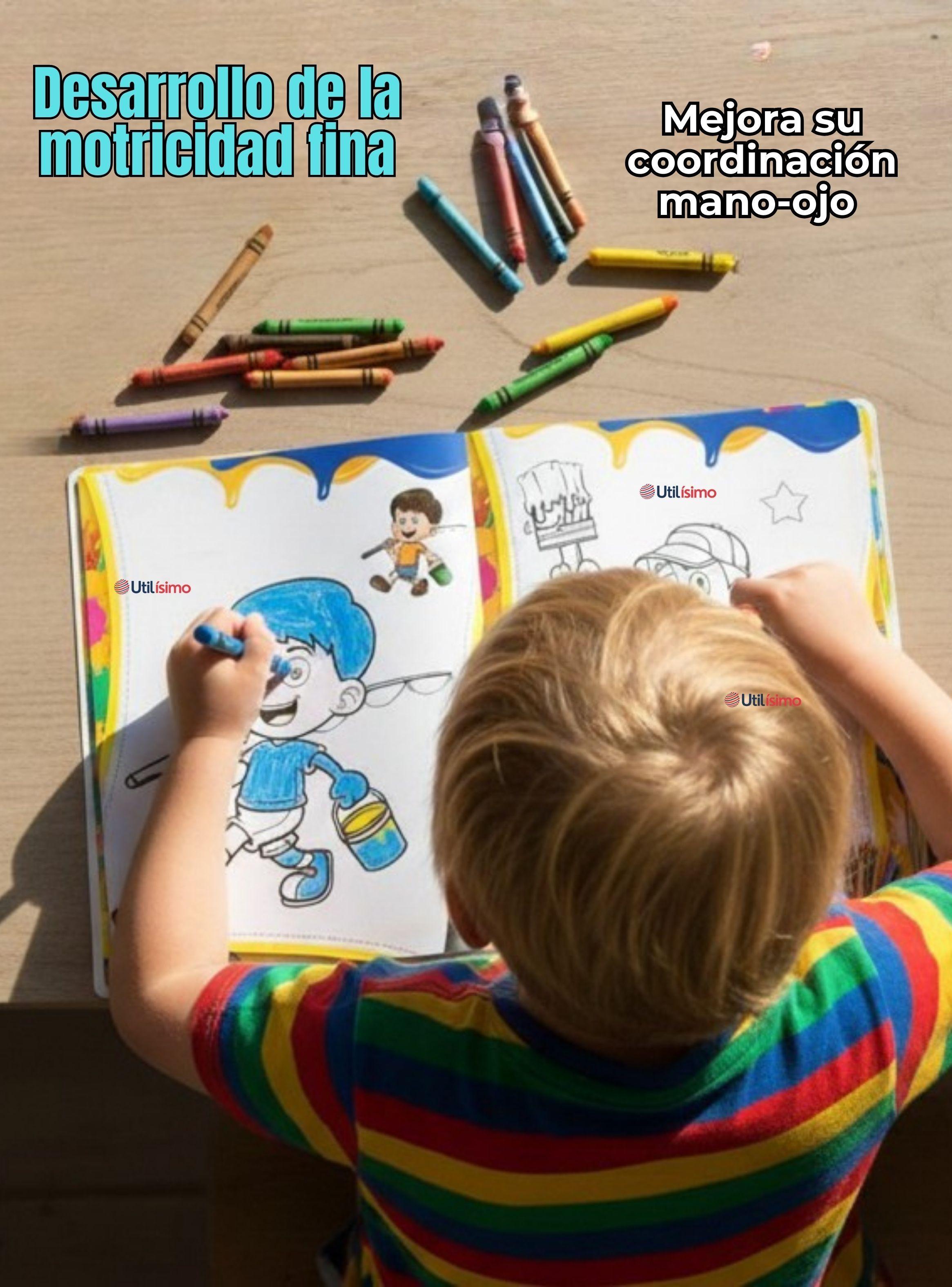 Pack 3 Libros Para Colorear Pintar Educativo Diseños Surtidos-4