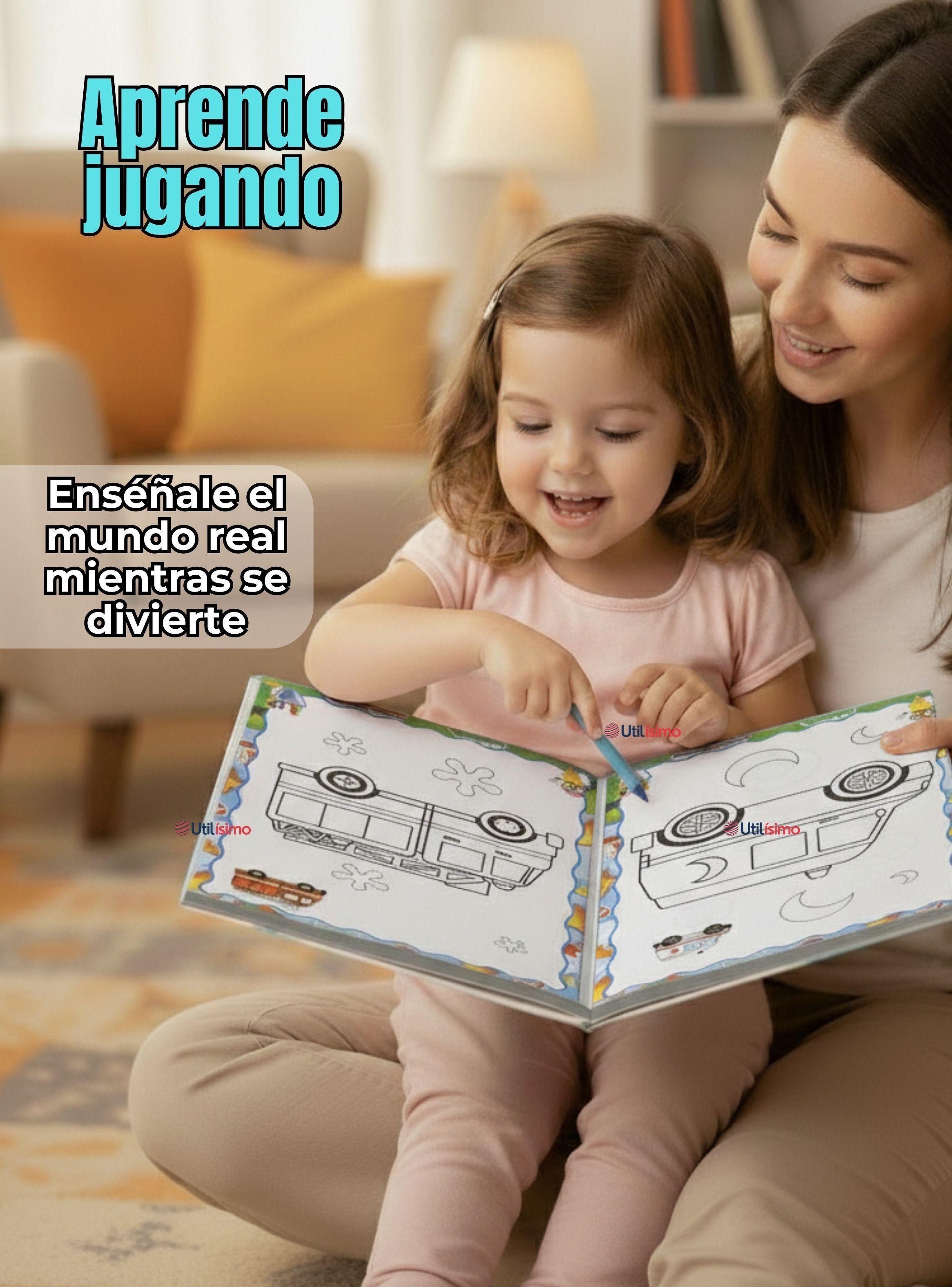 Pack 3 Libros Para Colorear Pintar Educativo Diseños Surtidos-5