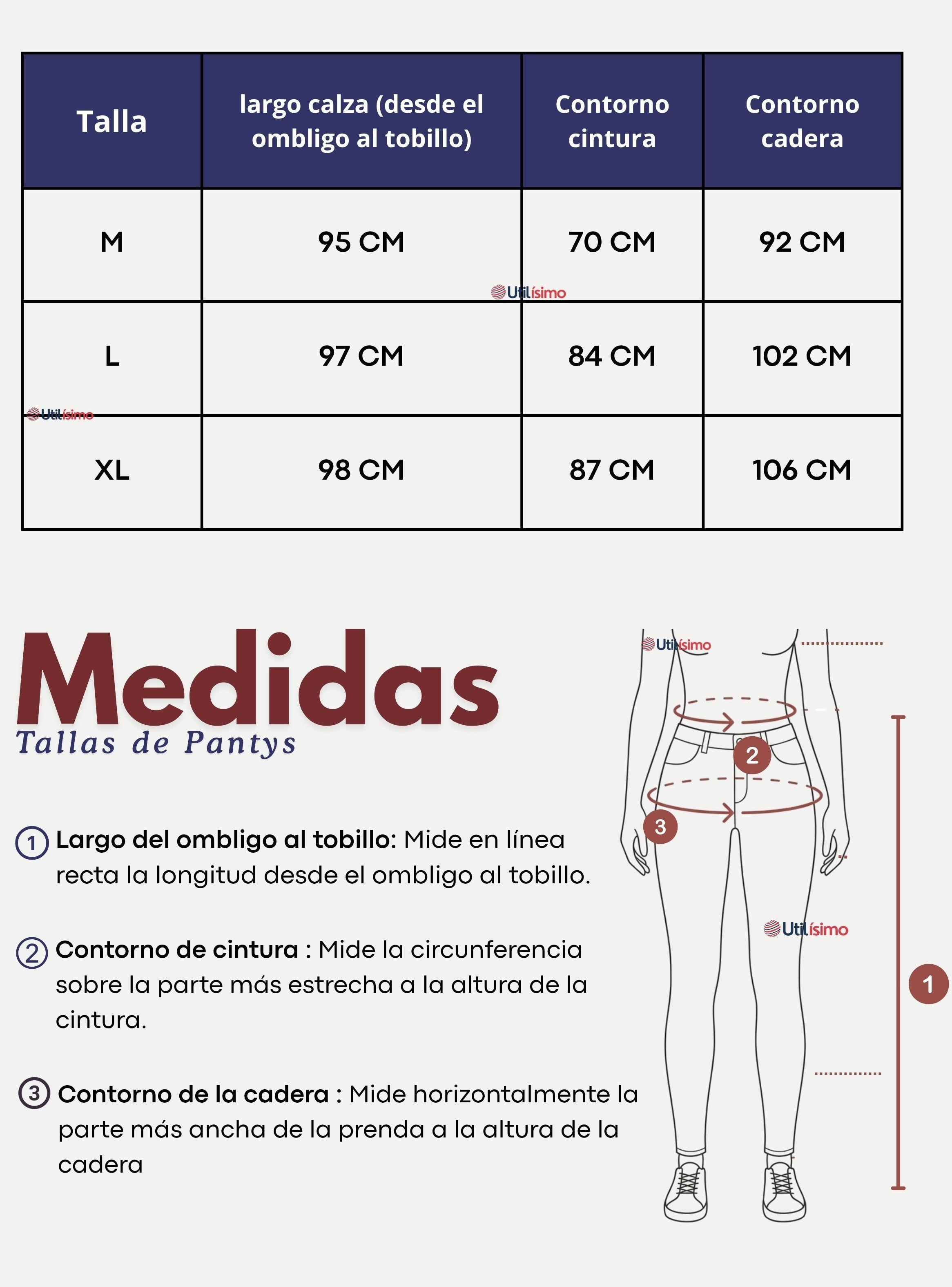 Calza Polar Con Chiporro Térmica Mujer Elásticada de Color Azul Jeans-3