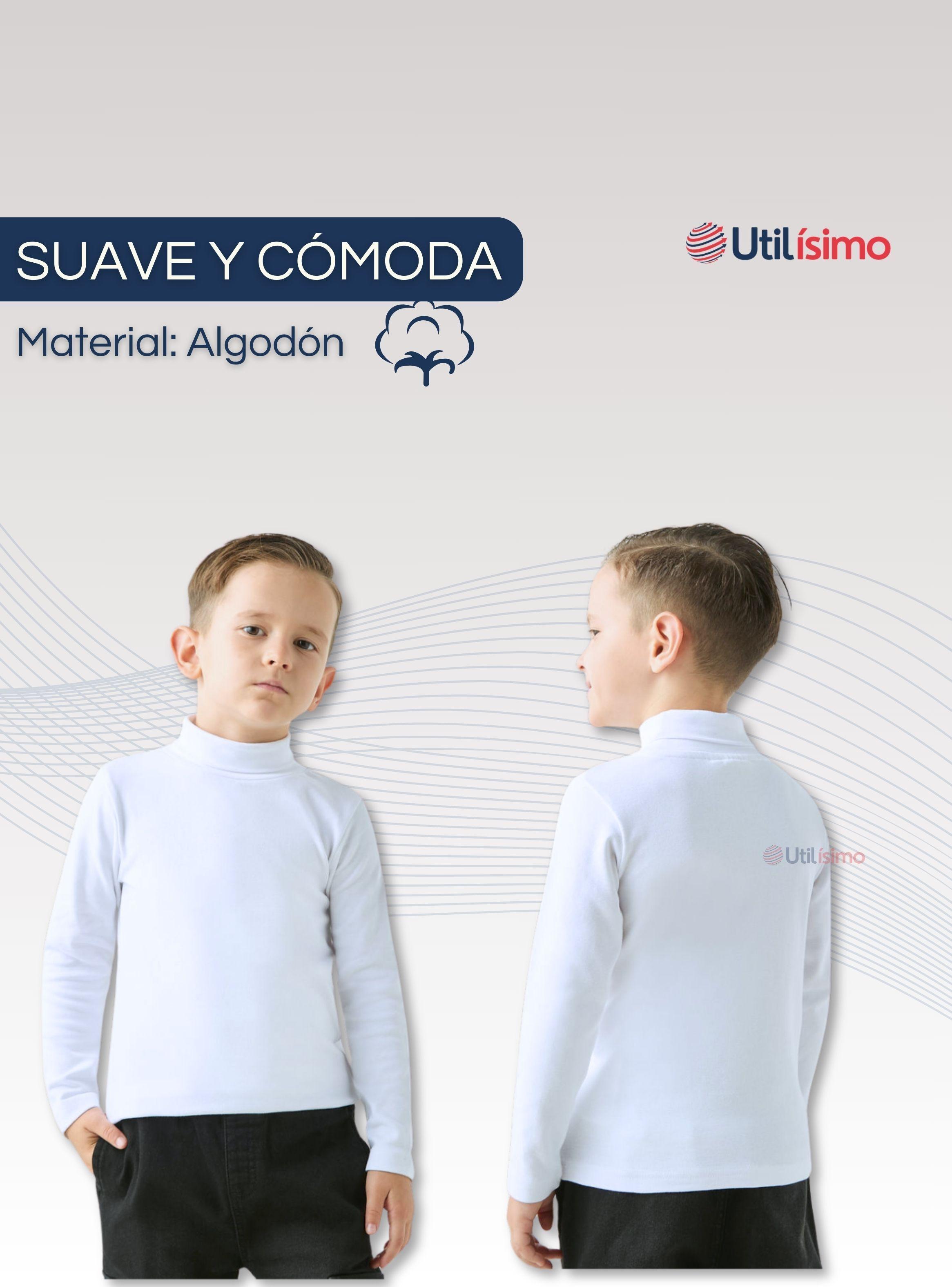 Camiseta Polera Beatle Algodón Niño Primera Capa Blanco Negro-3