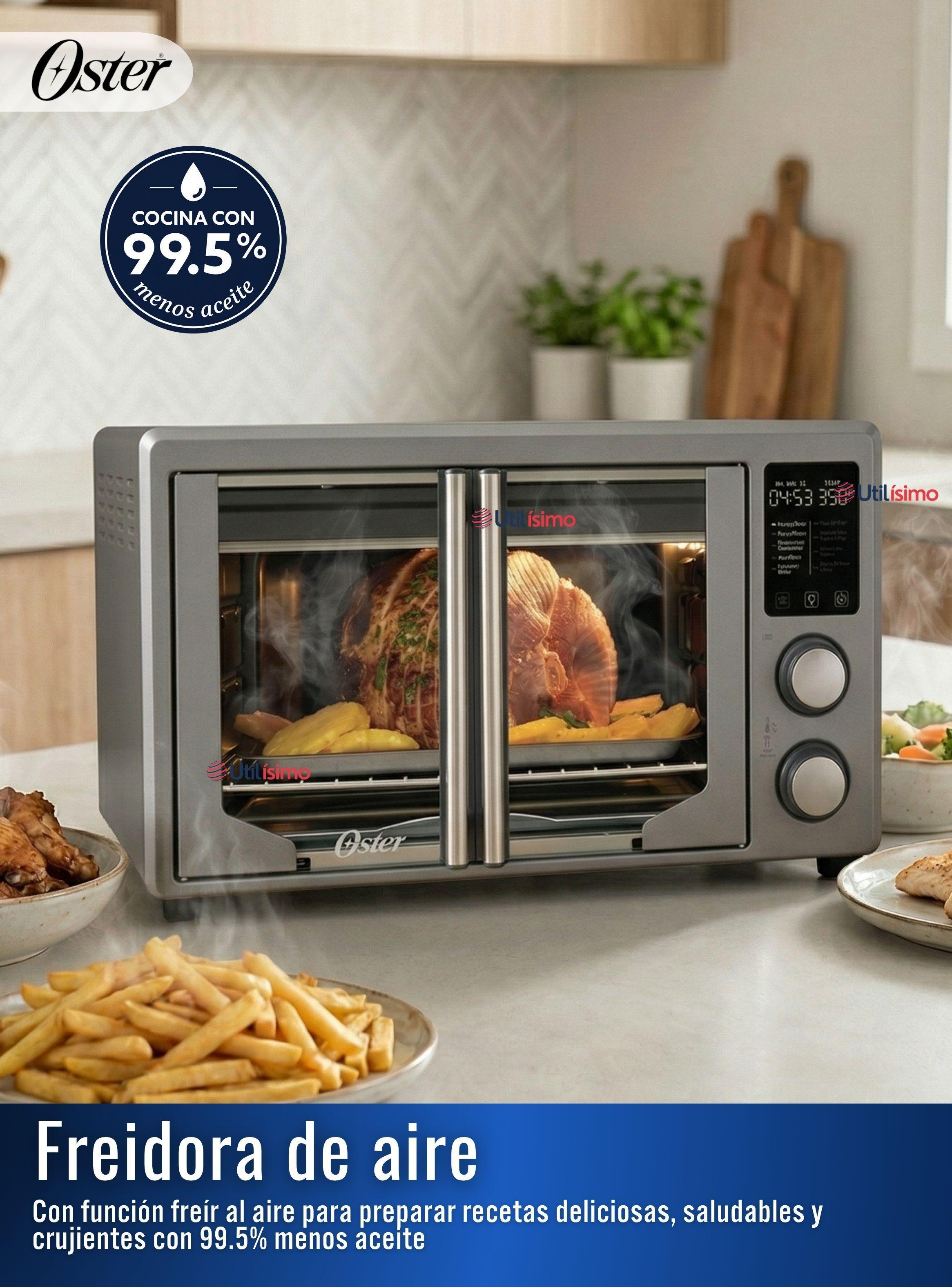 Horno con freidora de aire digital Oster® 42 L,puertas francesas,TSSTTV42FDDAFNS 1700W-5
