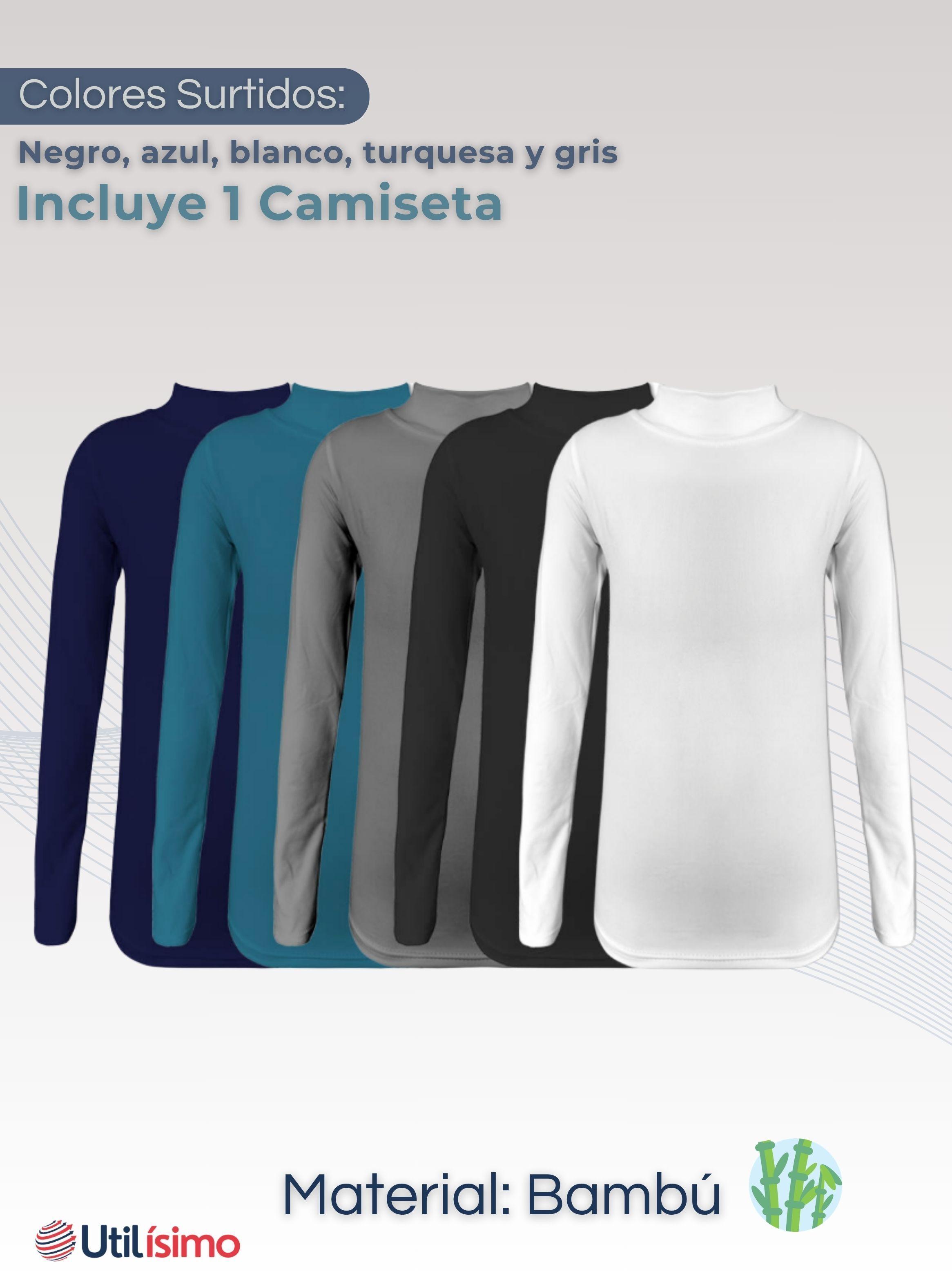 Camiseta Polera Beatle Bambú Primera Capa Niño Cuello Alto-1