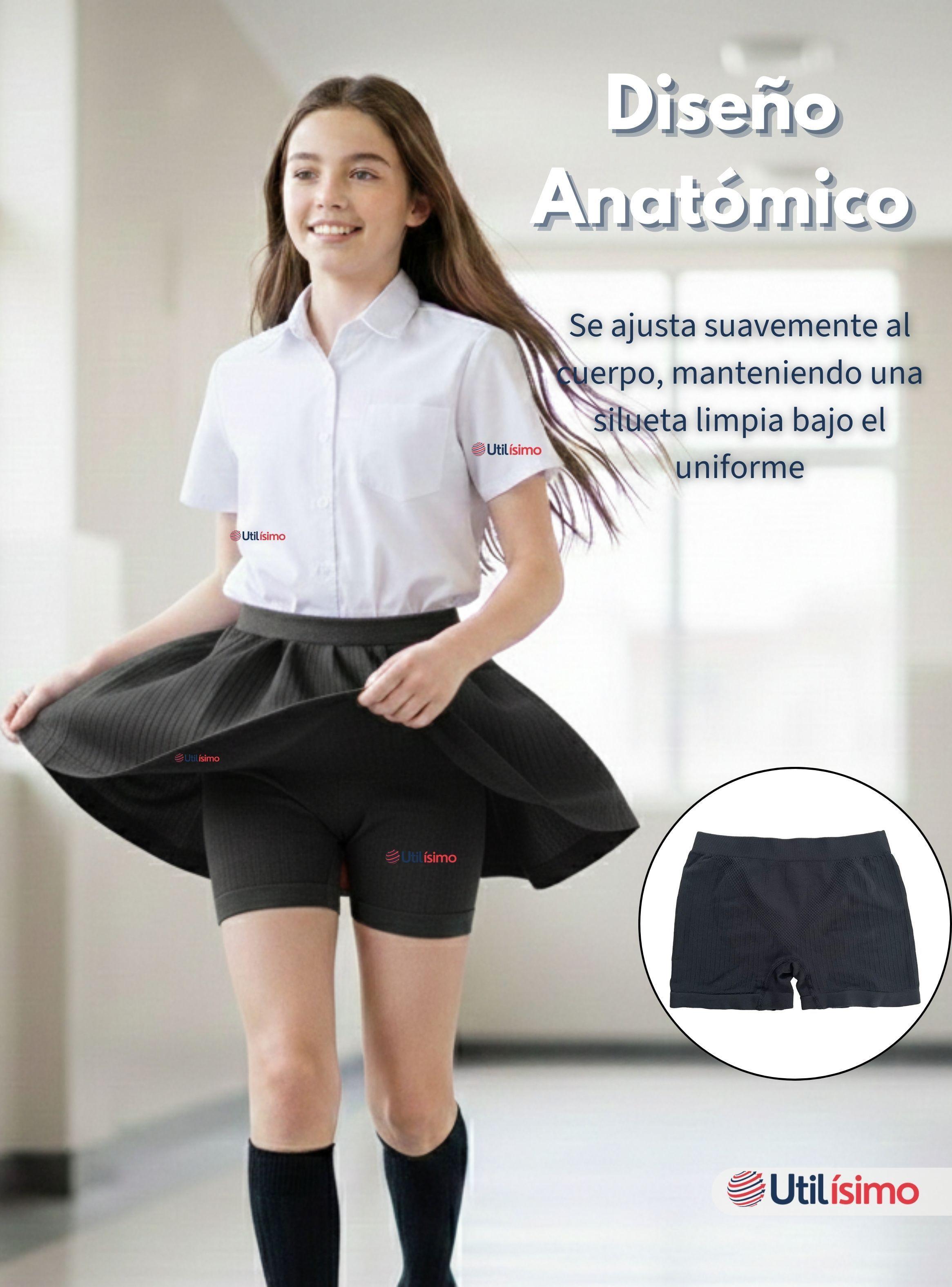 Pack 6 Calzas Cortas Escolar Pata Deportivas Juvenil Color Negro-4