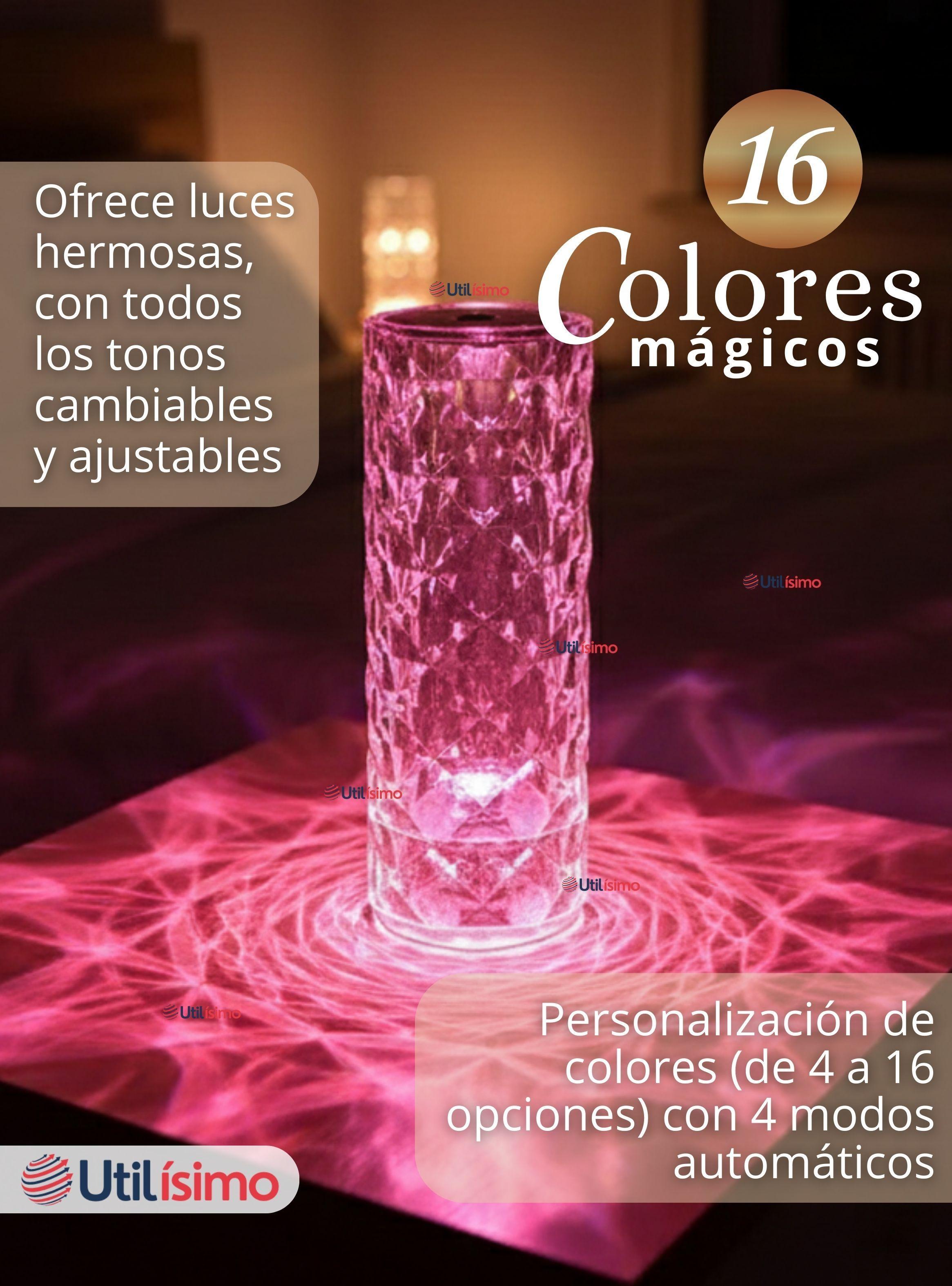 Lámpara Cristal Táctil USB Transparente Para Mesa-6