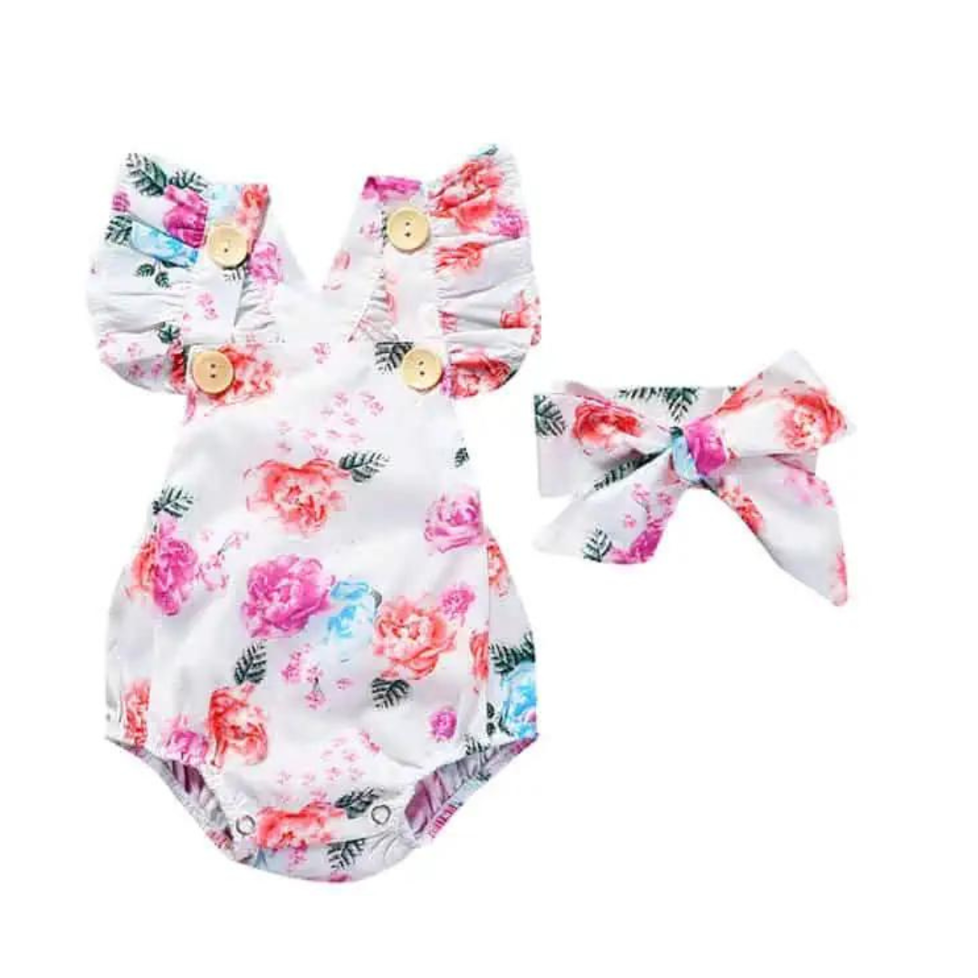 Body Floreado con Volado y Cinta para Bebé Niña Jump Kids Surtido-3