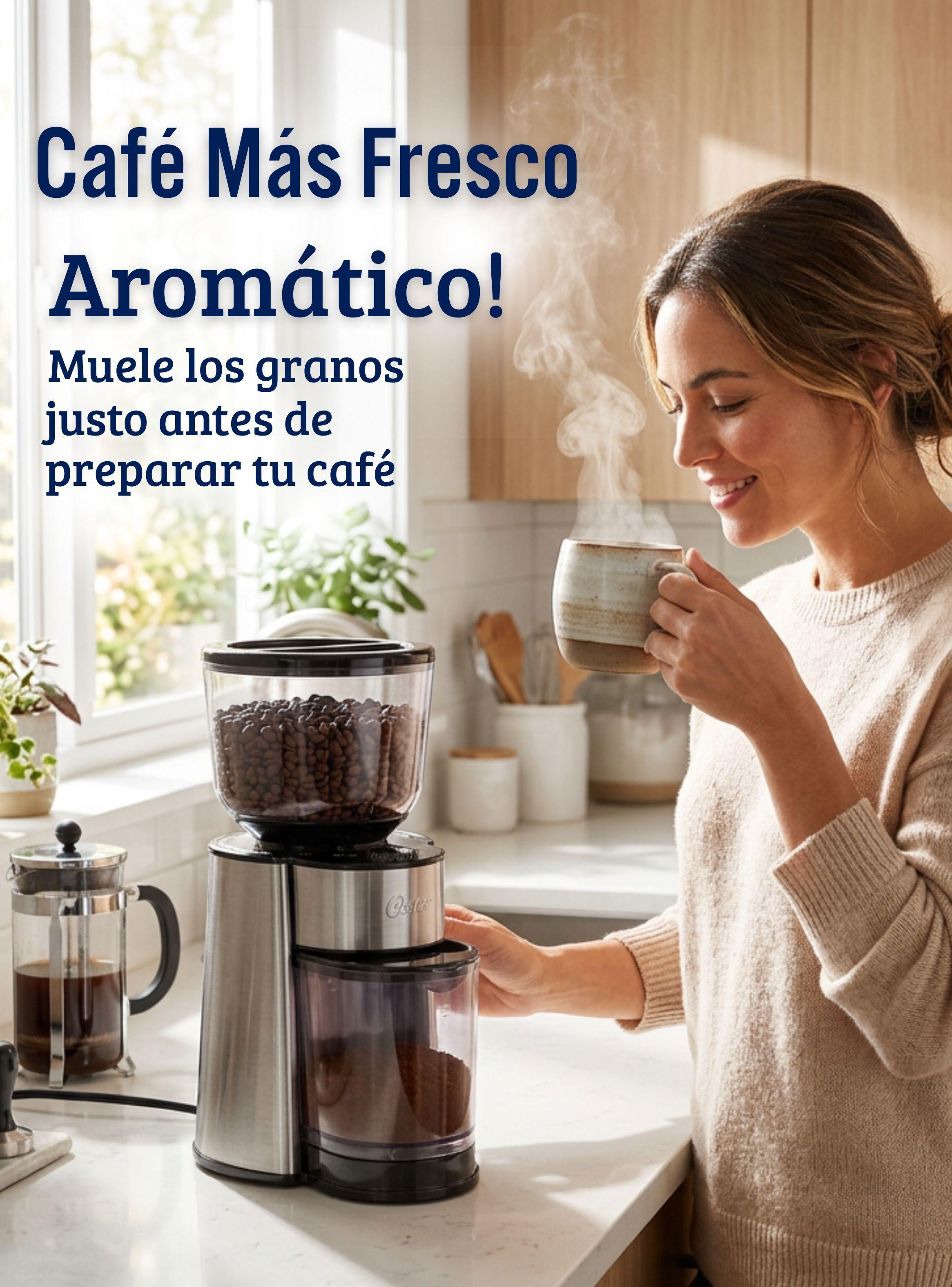 Oster® Molinillo de Café, Accesorio, Con 18 Ajustes De Grosor-4