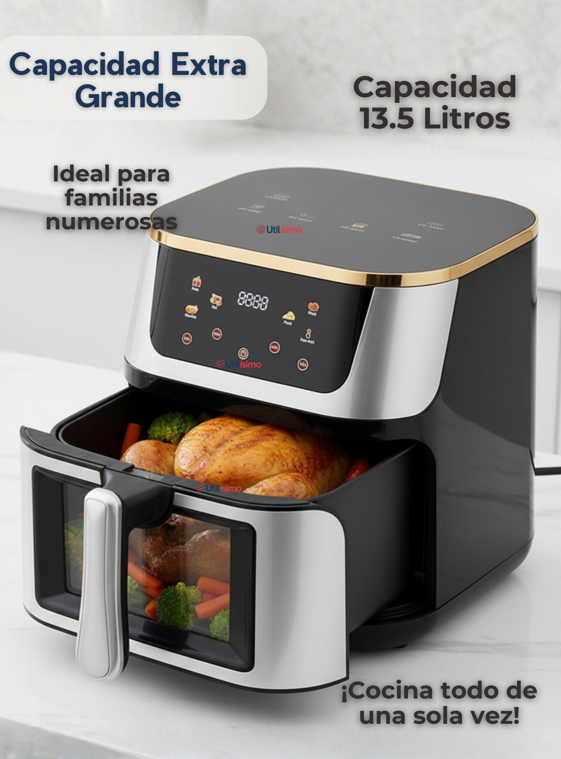 Freidora De Aire 13.5 Litros Grande Extra Larga 2200W-3