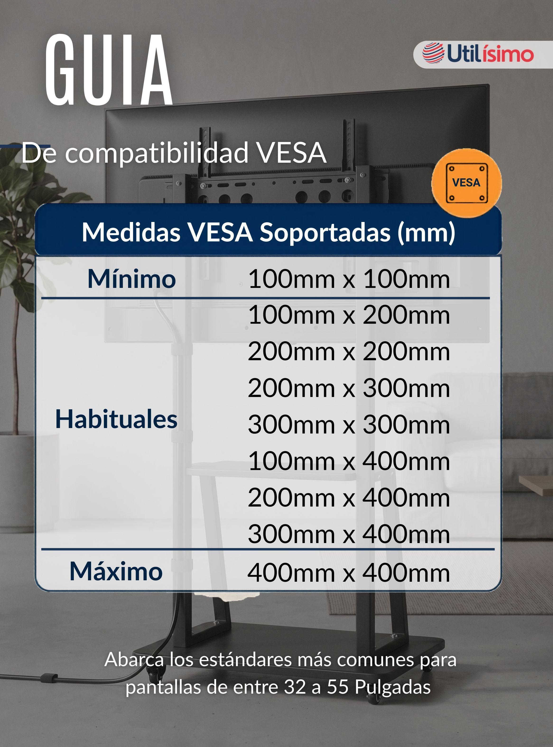 Soporte Base TV Móvil Con Ruedas 32¨ 55´pulgadas 55kg Soporte TV Portátil con Ruedas-4