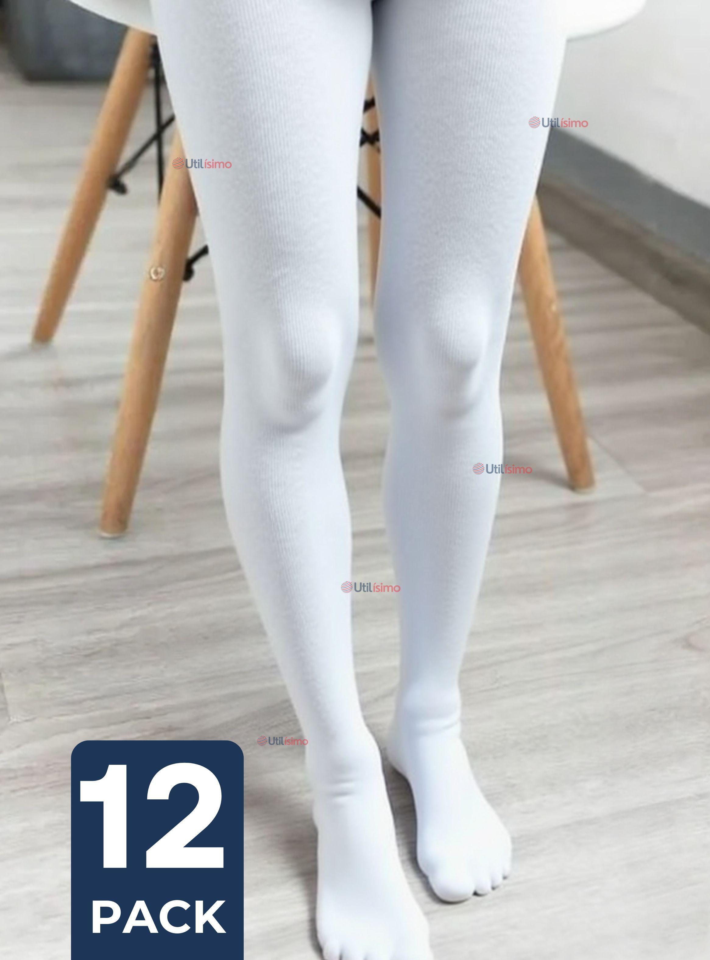 Pack 12 Ballerina Panty Primera Capa Blancas Niñas Fiestas Patrias-0