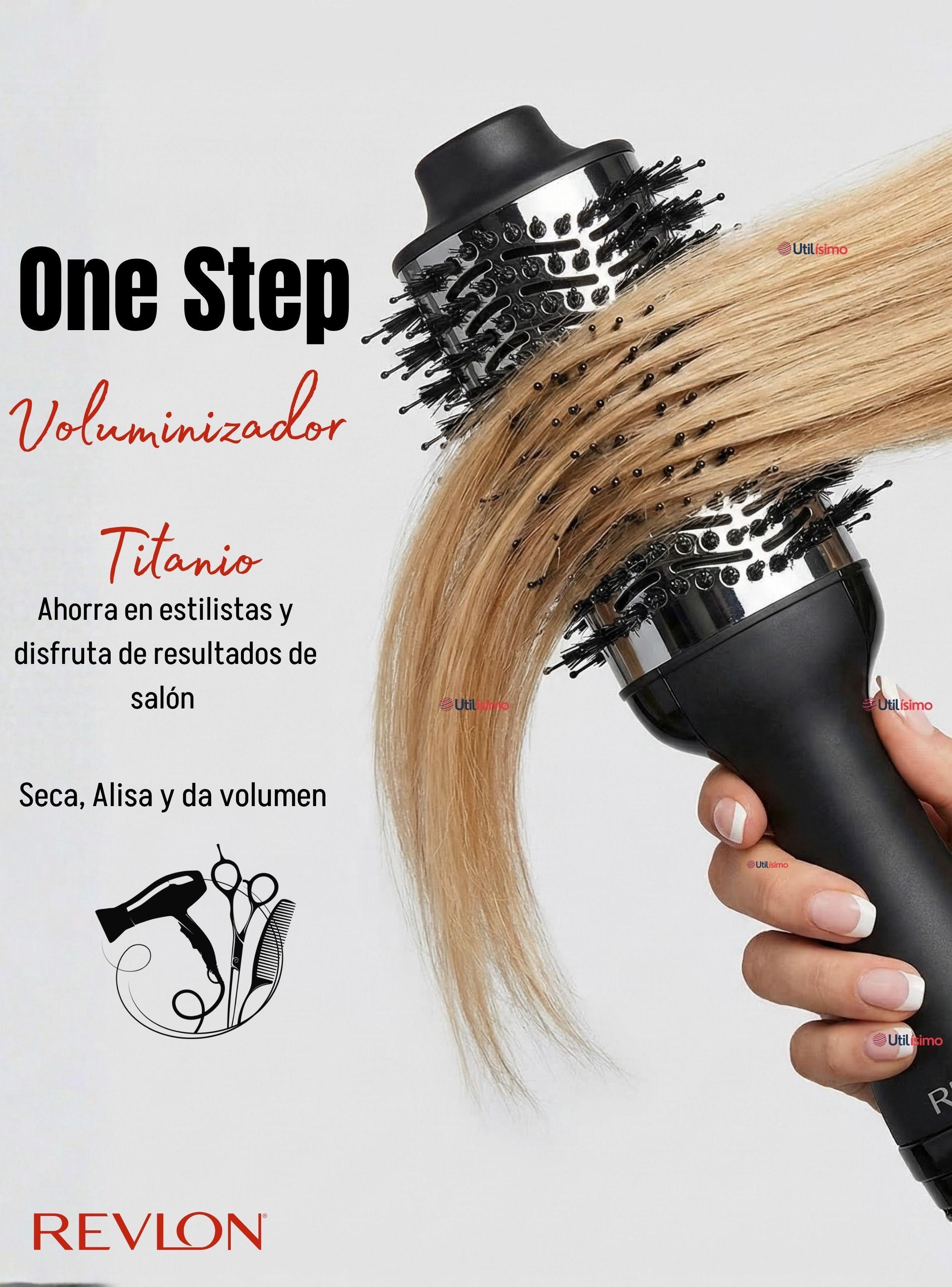  Cepillo Secador Alisador De Cabello One Step Revlon Titanium 800W-2
