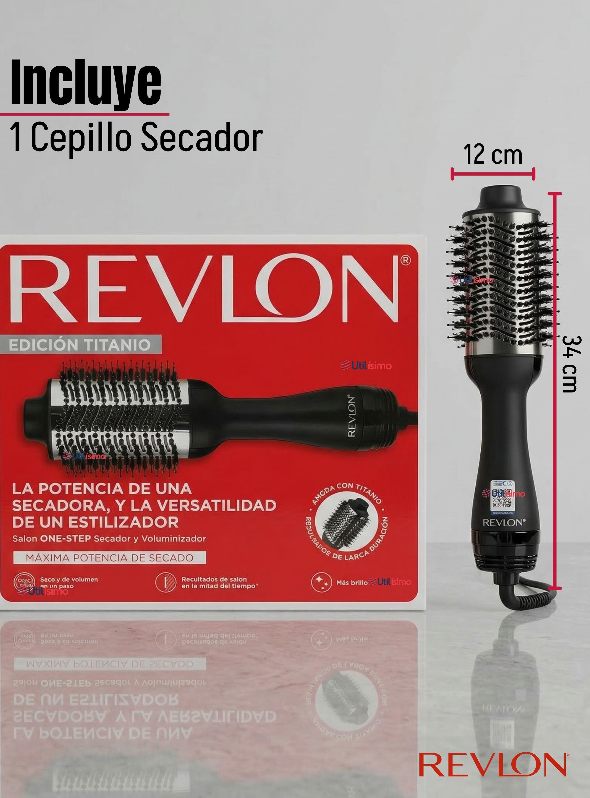  Cepillo Secador Alisador De Cabello One Step Revlon Titanium 800W-3