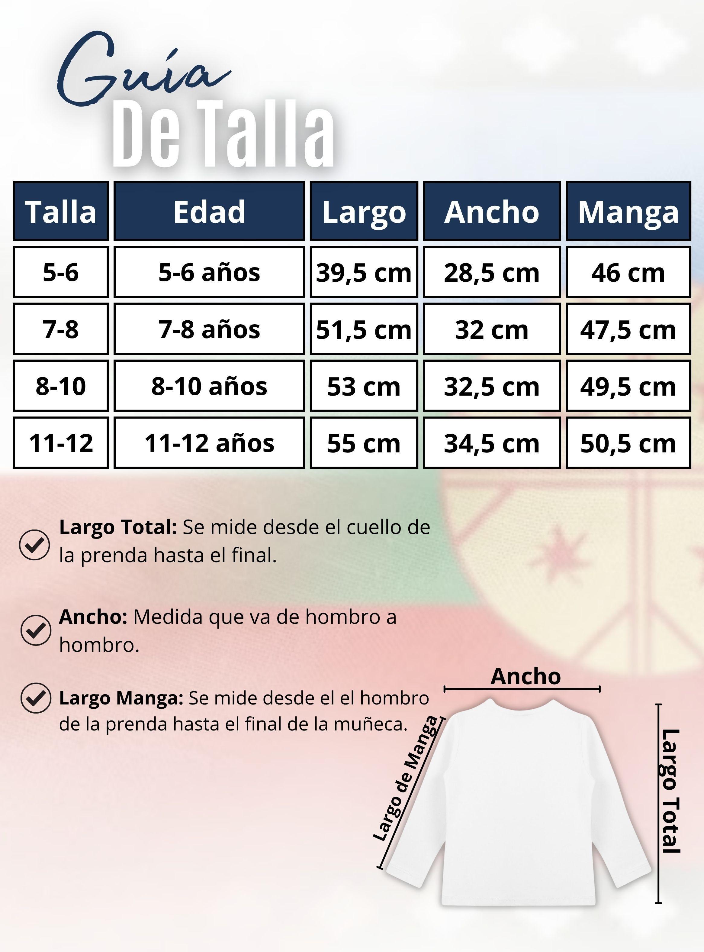 Traje Chilote Niña Azul Con Polera 4 Piezas Fiestas Patrias Bailes Tipicos-4