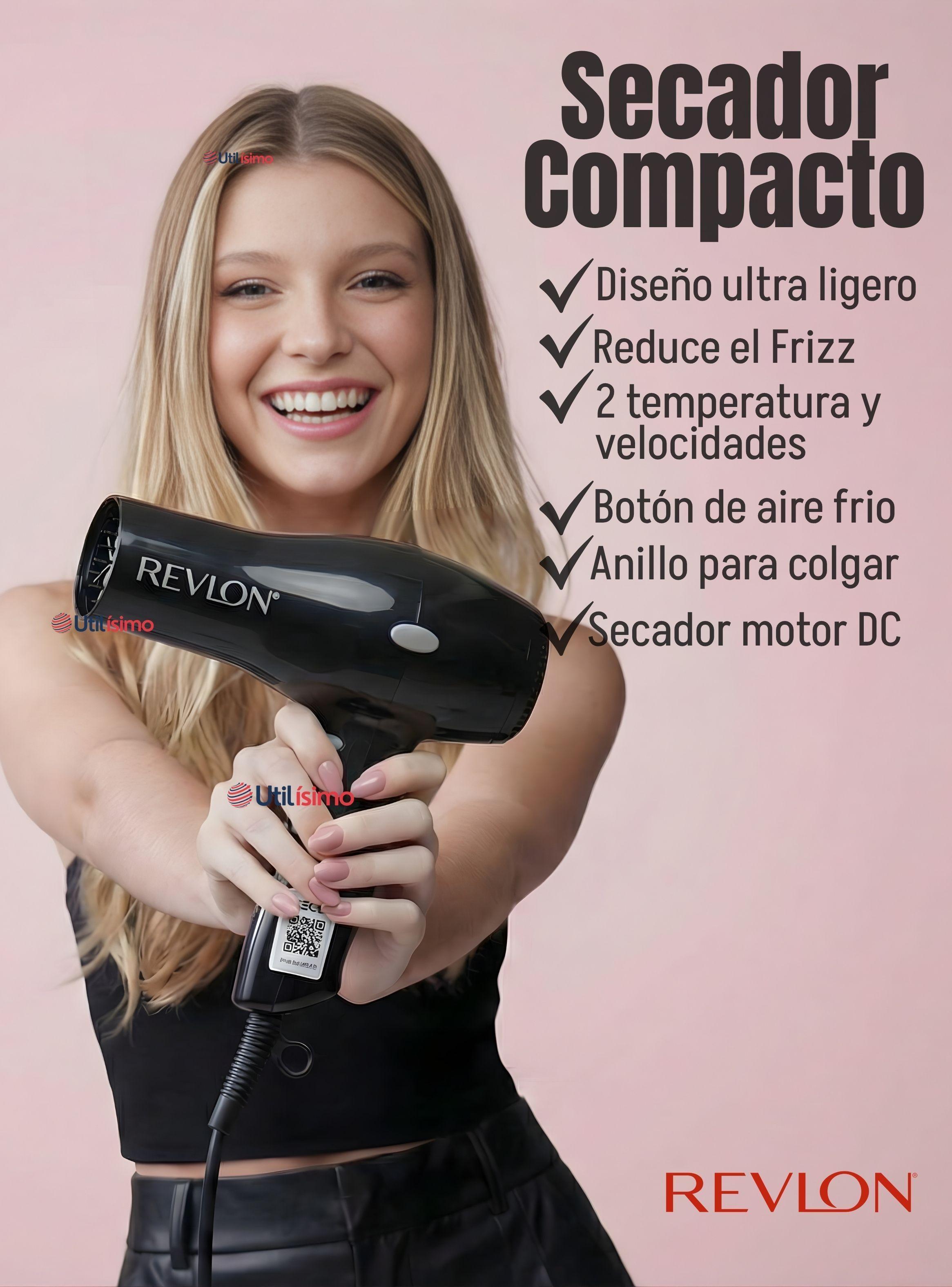 Secador De Cabello Revlon Compacto RVDR5260BLA2 1875W Color Negro-3