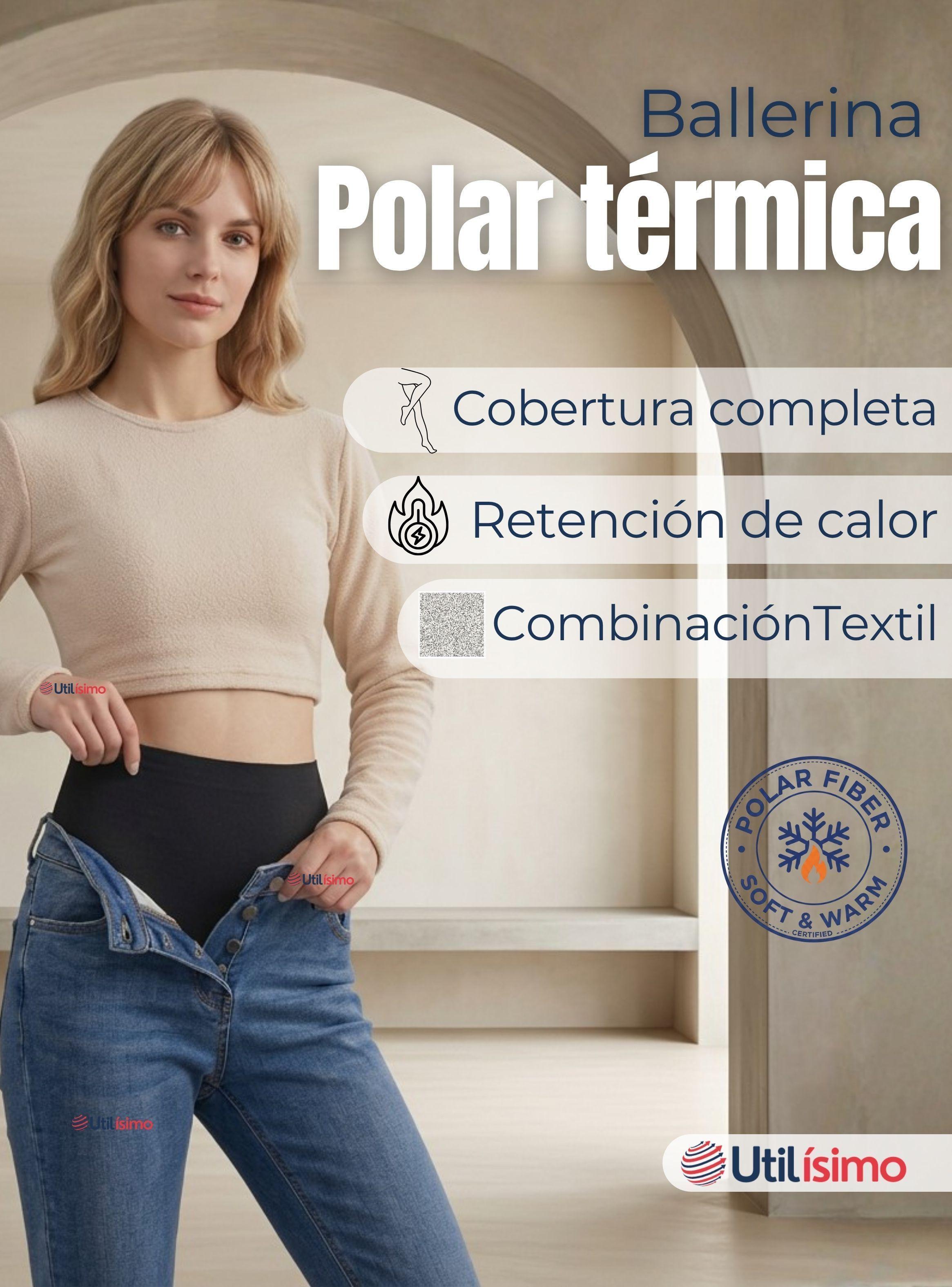  Ballerina Primera Capa Mujer Polar Colores Surtidos Elasticadas Térmicas-4