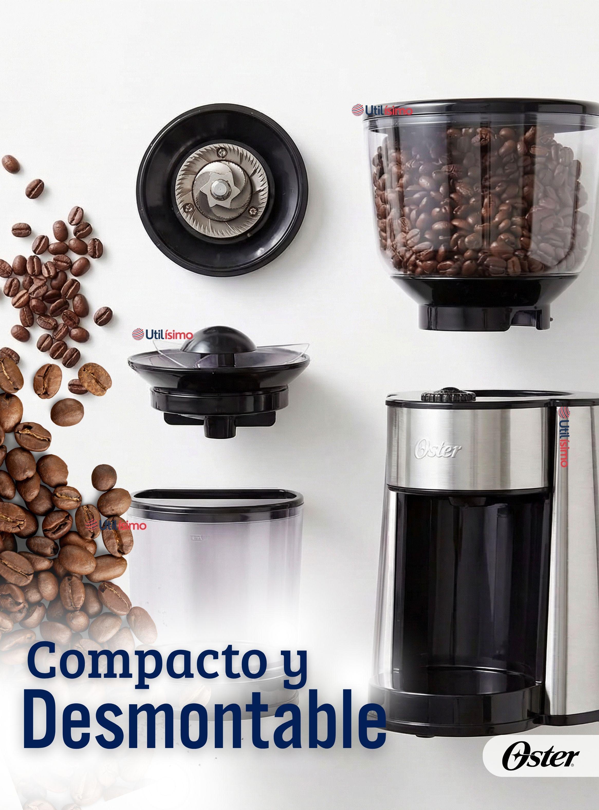 Oster® Molinillo de Café, Accesorio, Con 18 Ajustes De Grosor +  Accesorios, BVSTBMH23-2