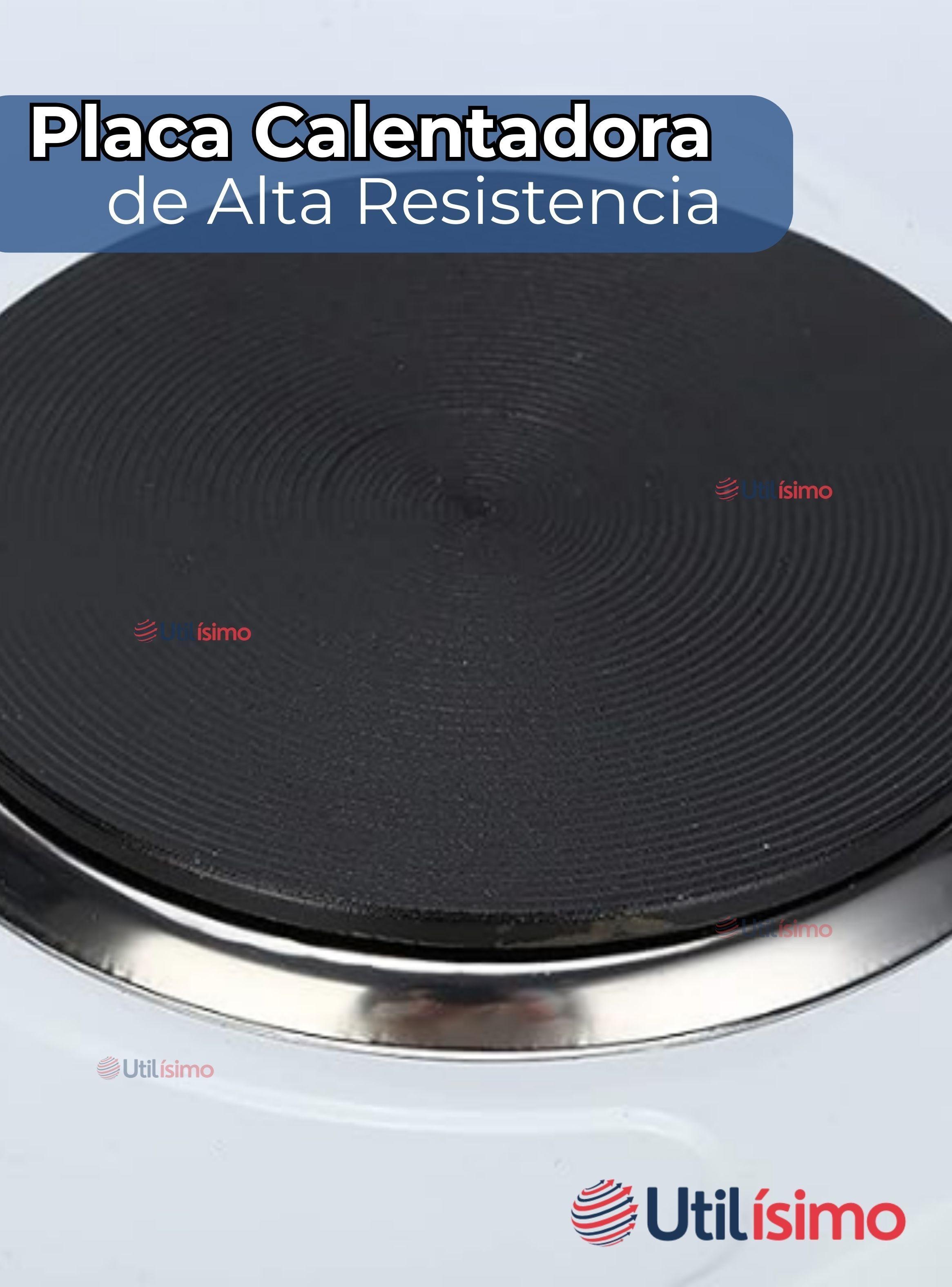 Cocina Eléctrica 2 Platos 2000w de Potencia Cocinilla Portátil Blanca-6
