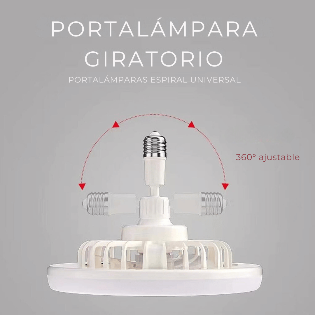 Lampara Ventilador Luz Blanca LED 30w con Control Remoto-7
