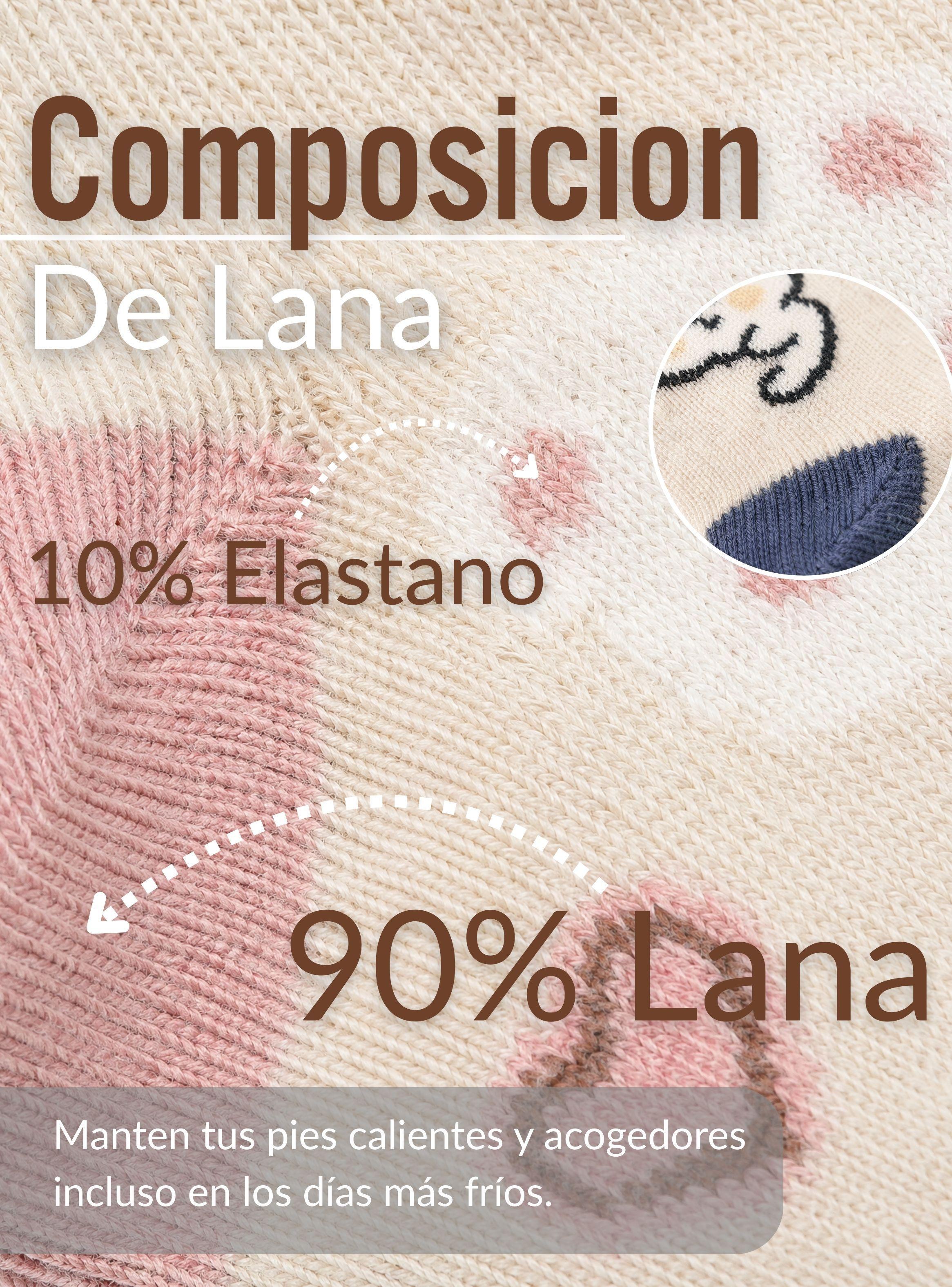 Pack 6 Pares Calcetines de Lana Confort Térmico Diseños Juveniles Mujer-7
