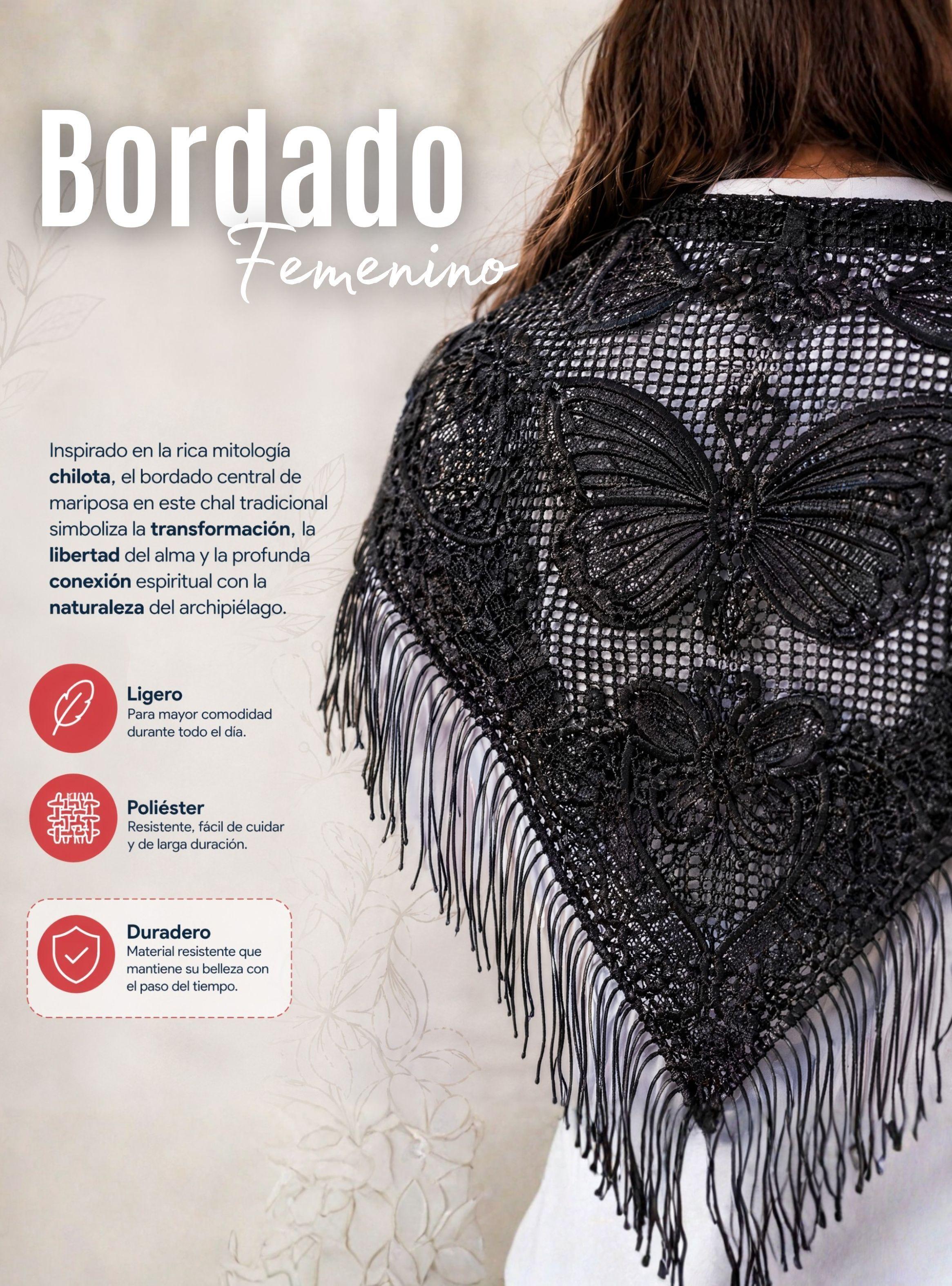 Traje Chilote Juvenil Negro 4 Piezas Con Polera Fiestas Patrias Baile Típico-7