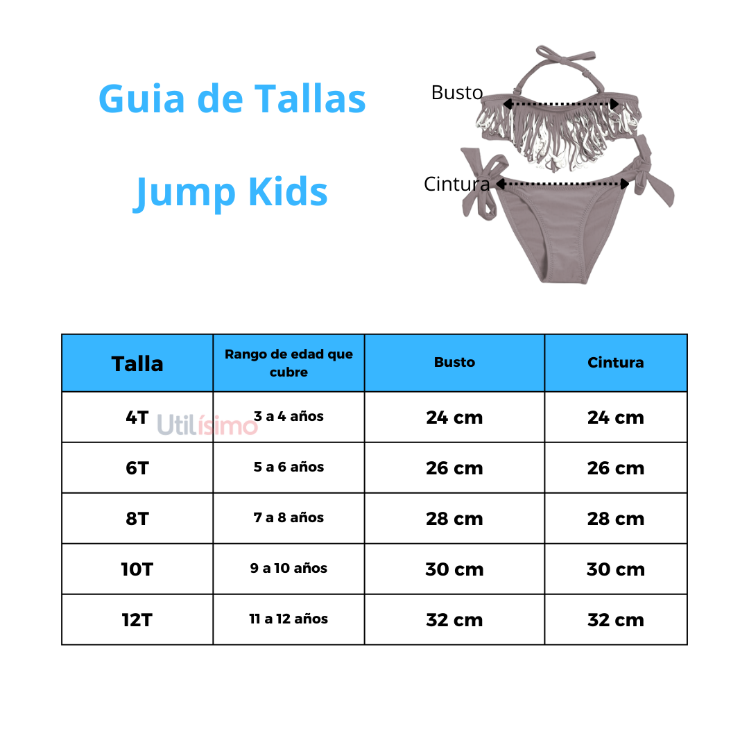Traje De Baño 2 Piezas Bikini Niña Jump Kids Surtido-5